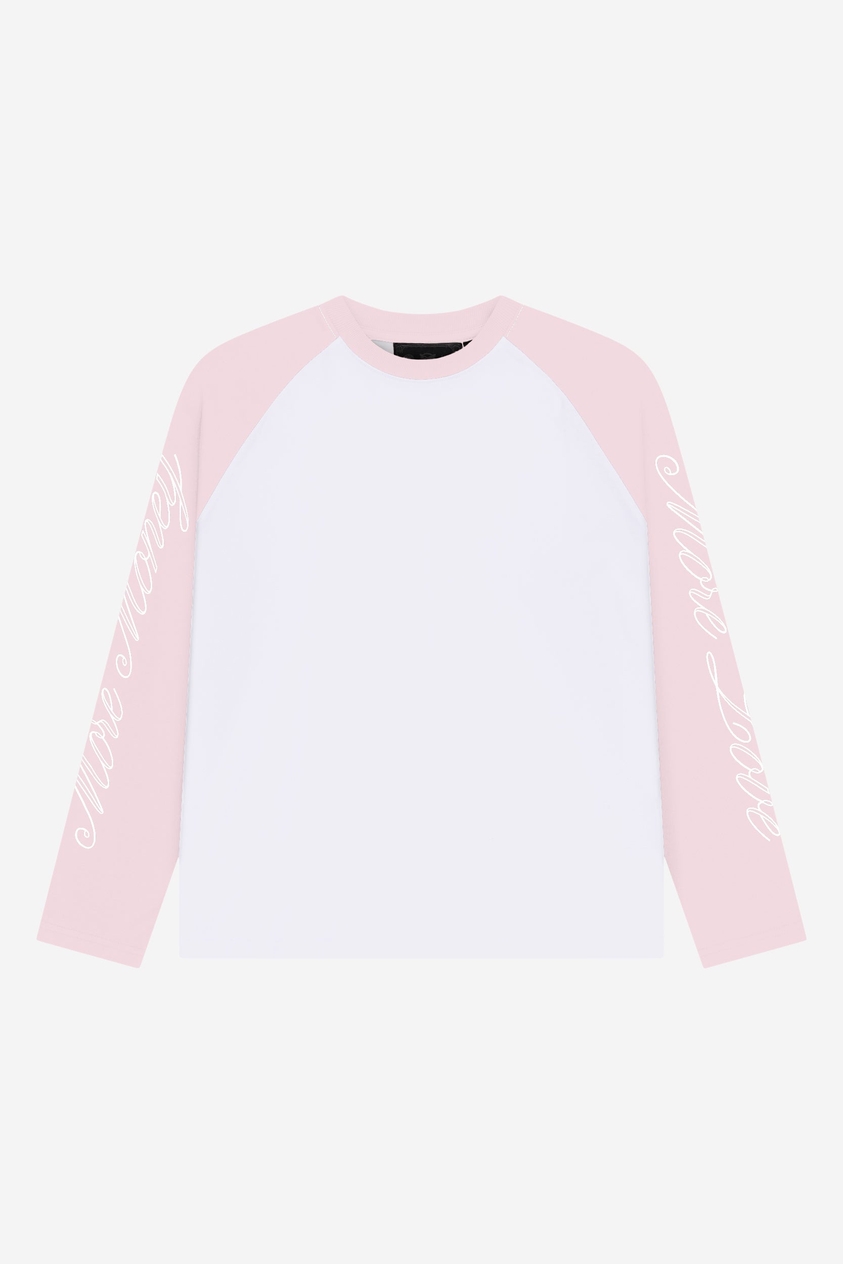SCRIPT RAGLAN LONGSLEEVE PINK