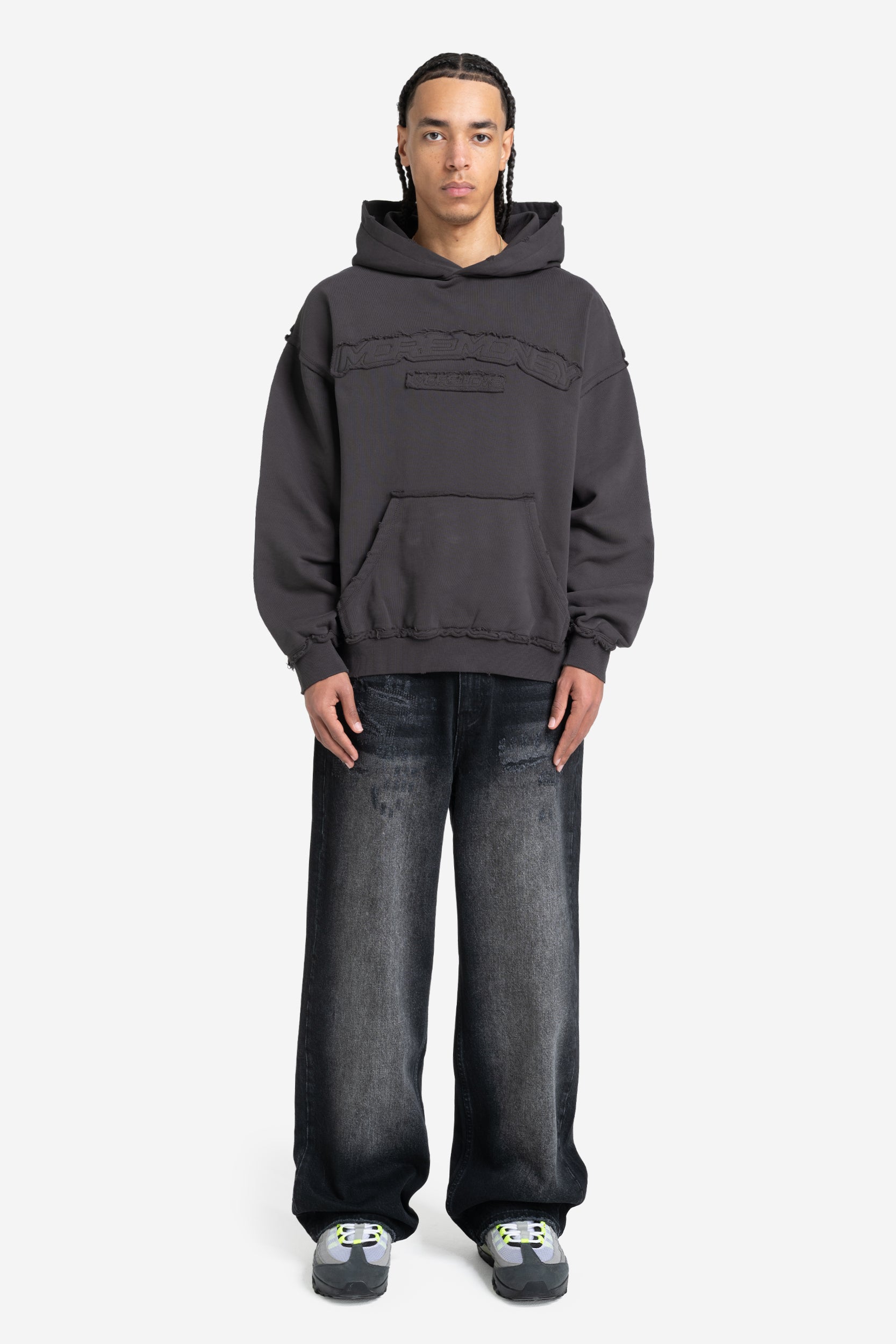 ROUGH HOODIE DARK GREY