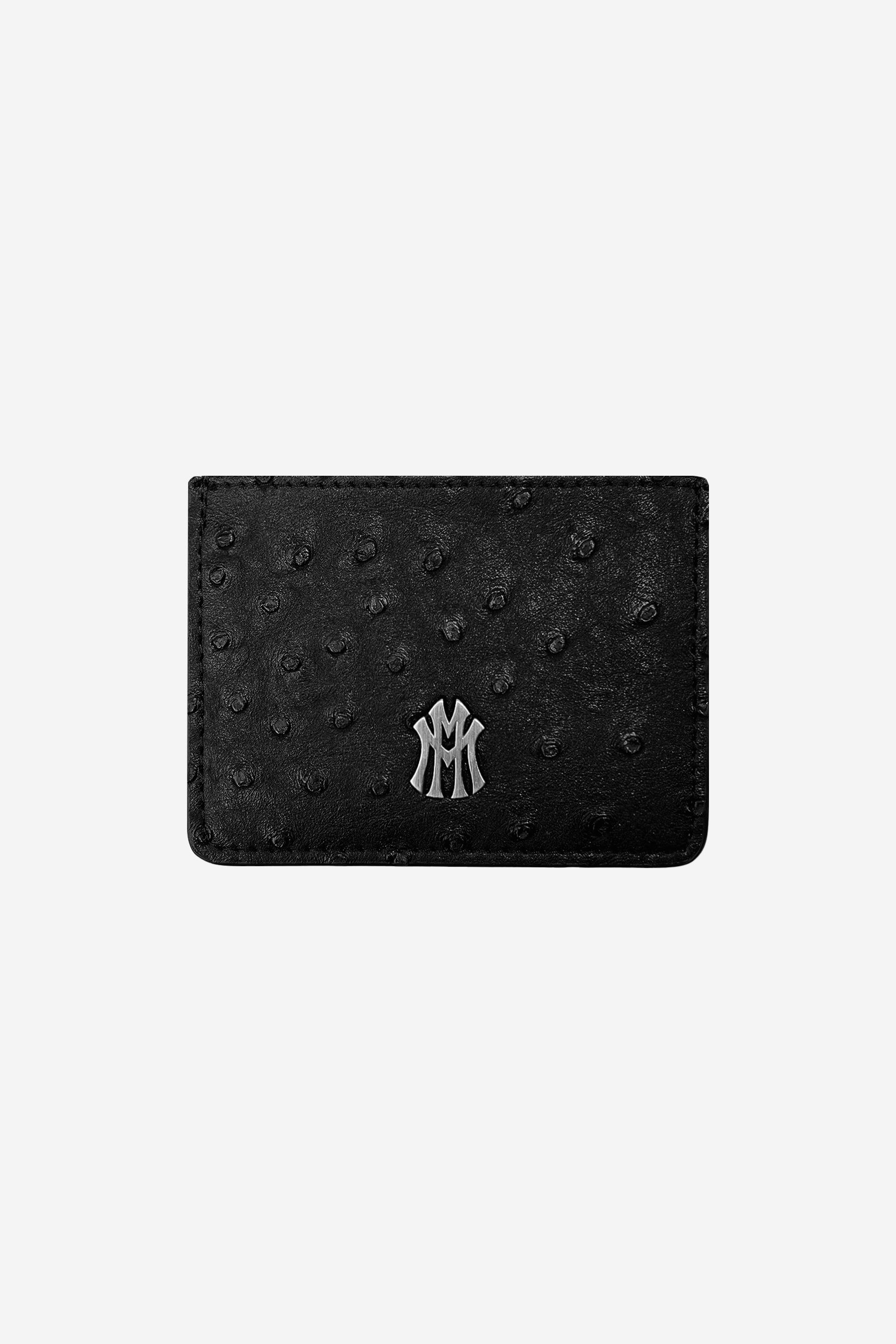 MM CARDHOLDER OSTRICH BLACK