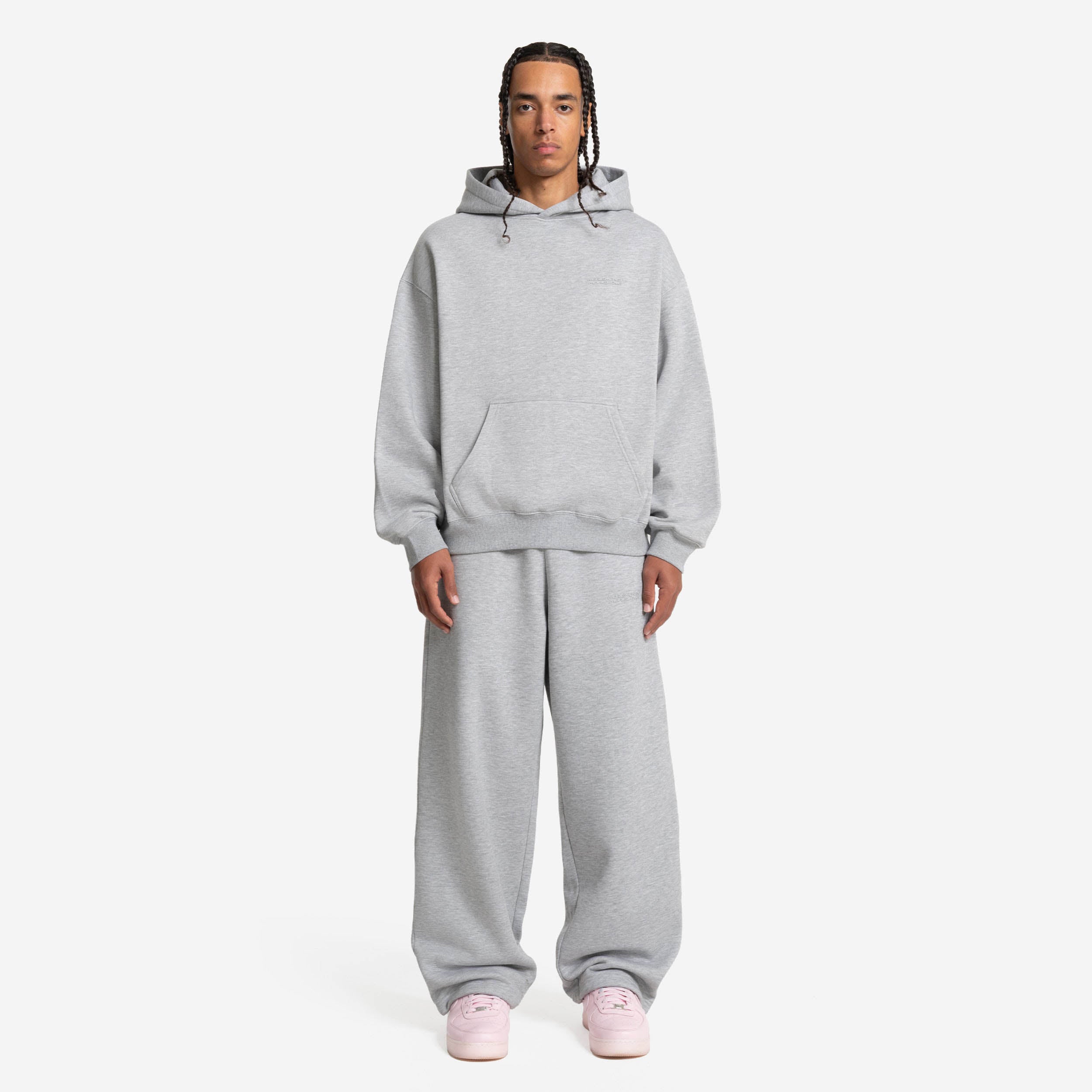 CLOUDS HOODIE GREY MELANGE