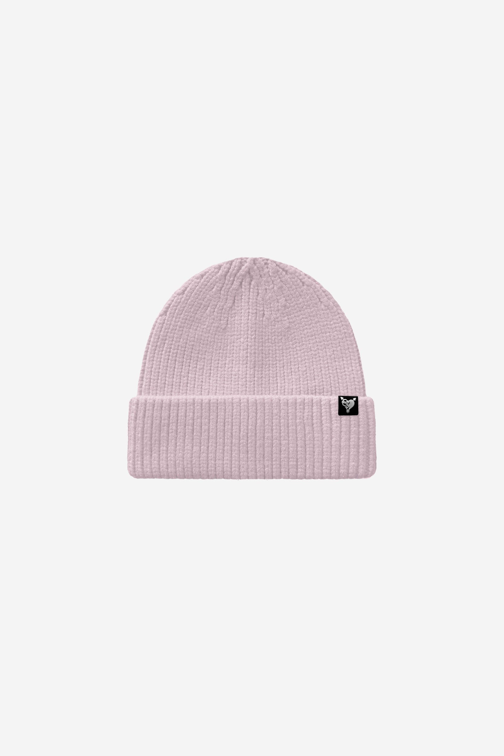 RIB KNIT BEANIE PINK