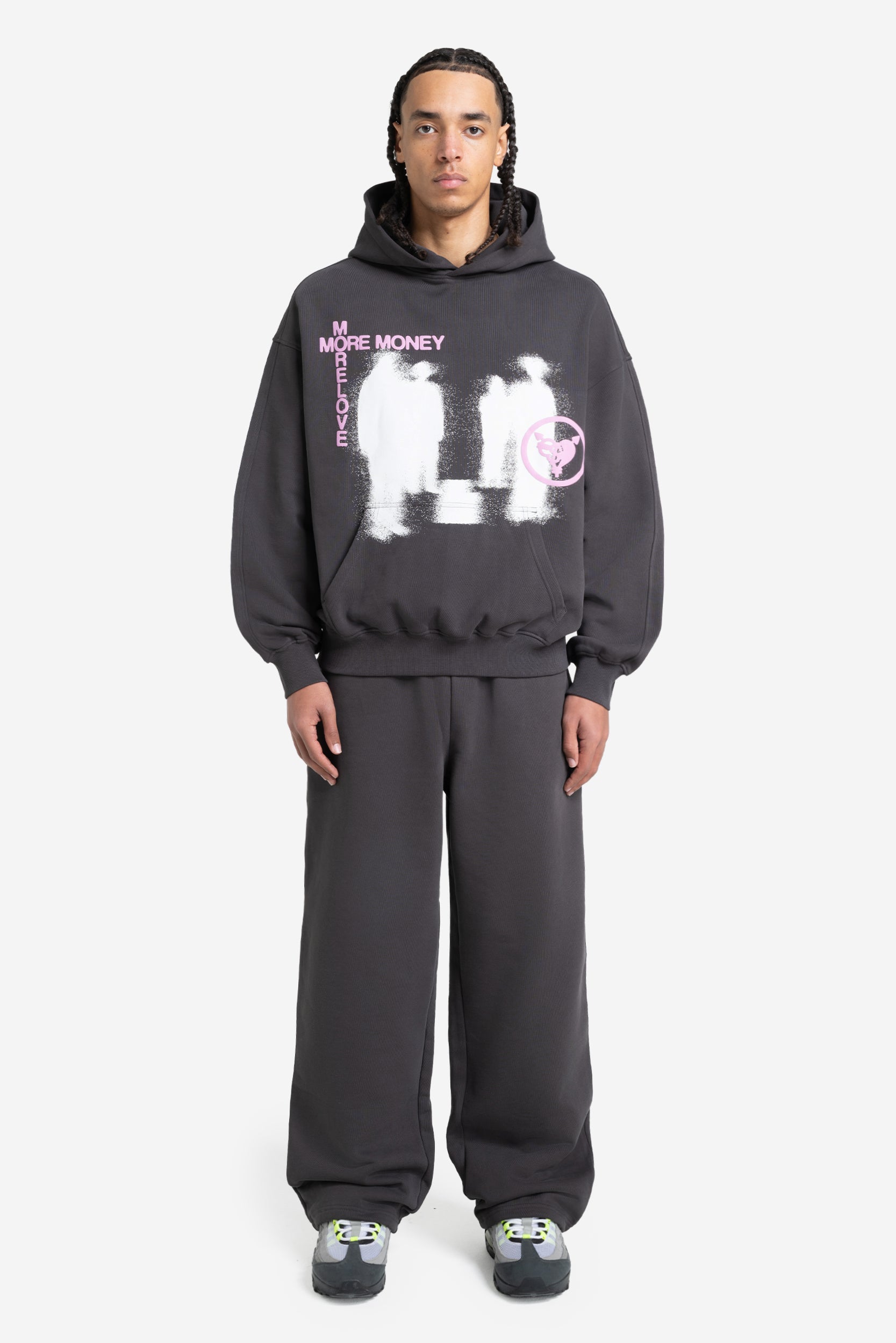 OPEN LEG JOGGER DARK GREY