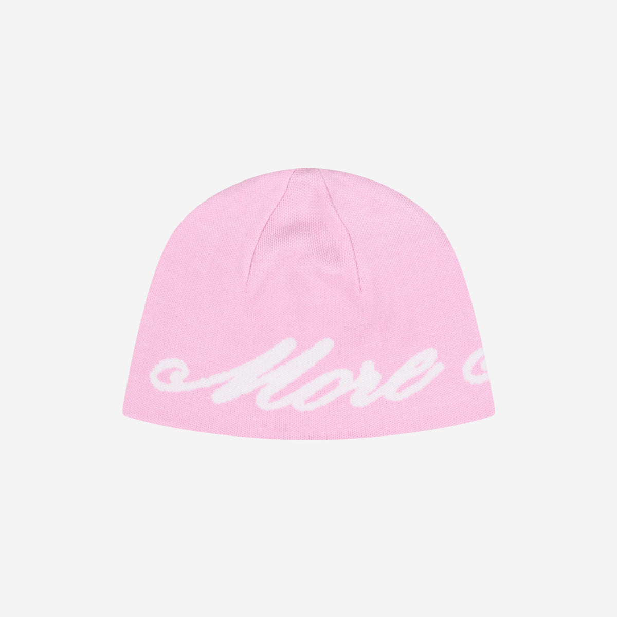 REVERSIBLE MORE MONEY MORE LOVE BEANIE PINK/NAVY