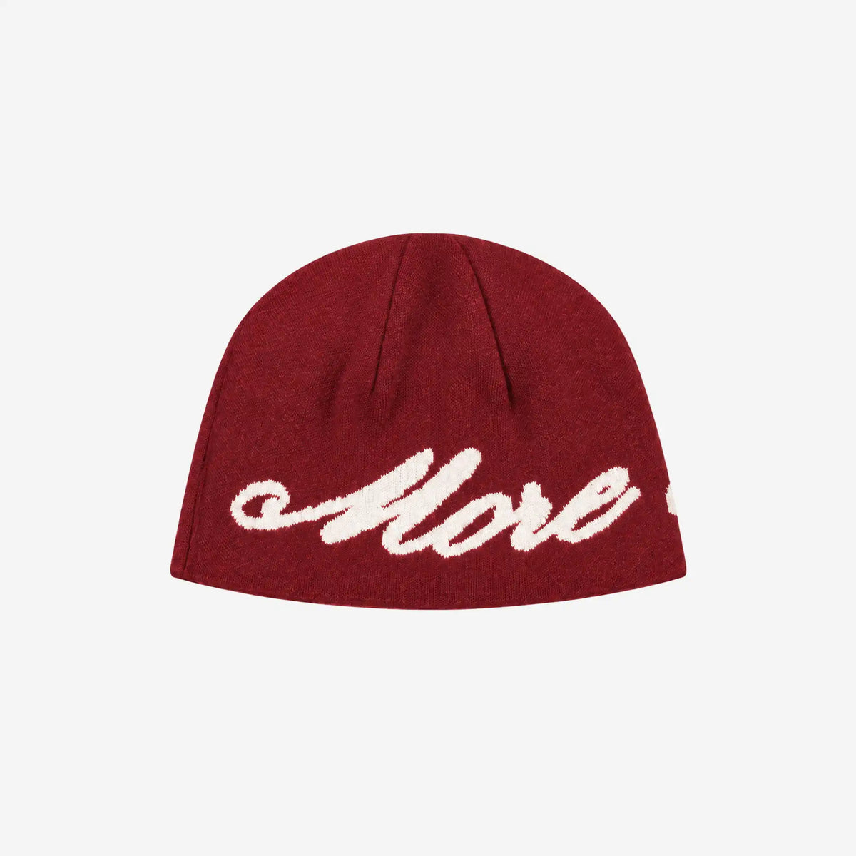 REVERSIBLE MORE MONEY MORE LOVE BEANIE BLACK/RED