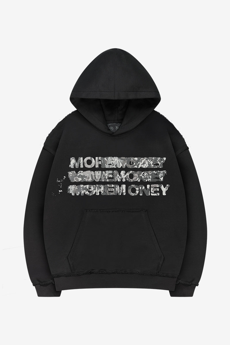 MONEY CALLING FLATLOCK HOODIE BLACK + OPEN LEG JOGGER BLACK