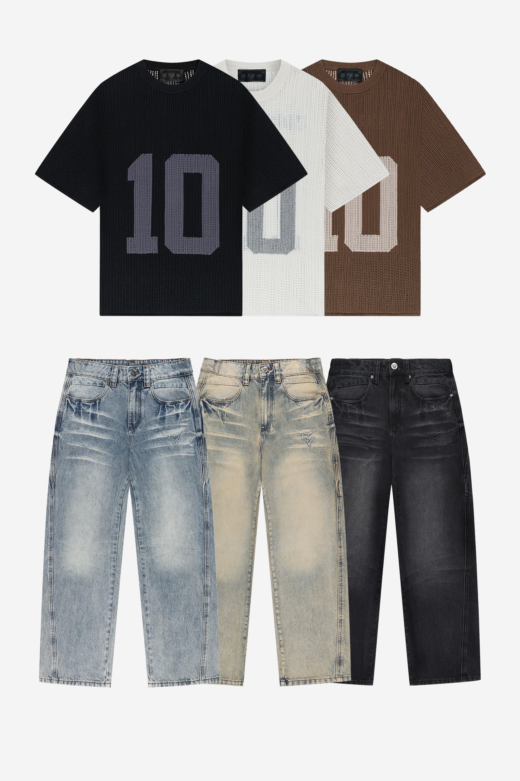 KNIT TEE JERSEY + DISTINCTIVE DENIM