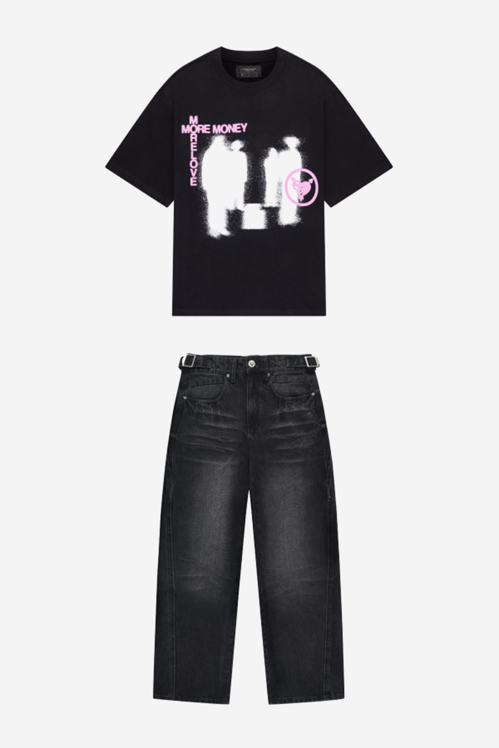 LOST BOND TEE BLACK + DISTINCTIVE DENIM BLACK