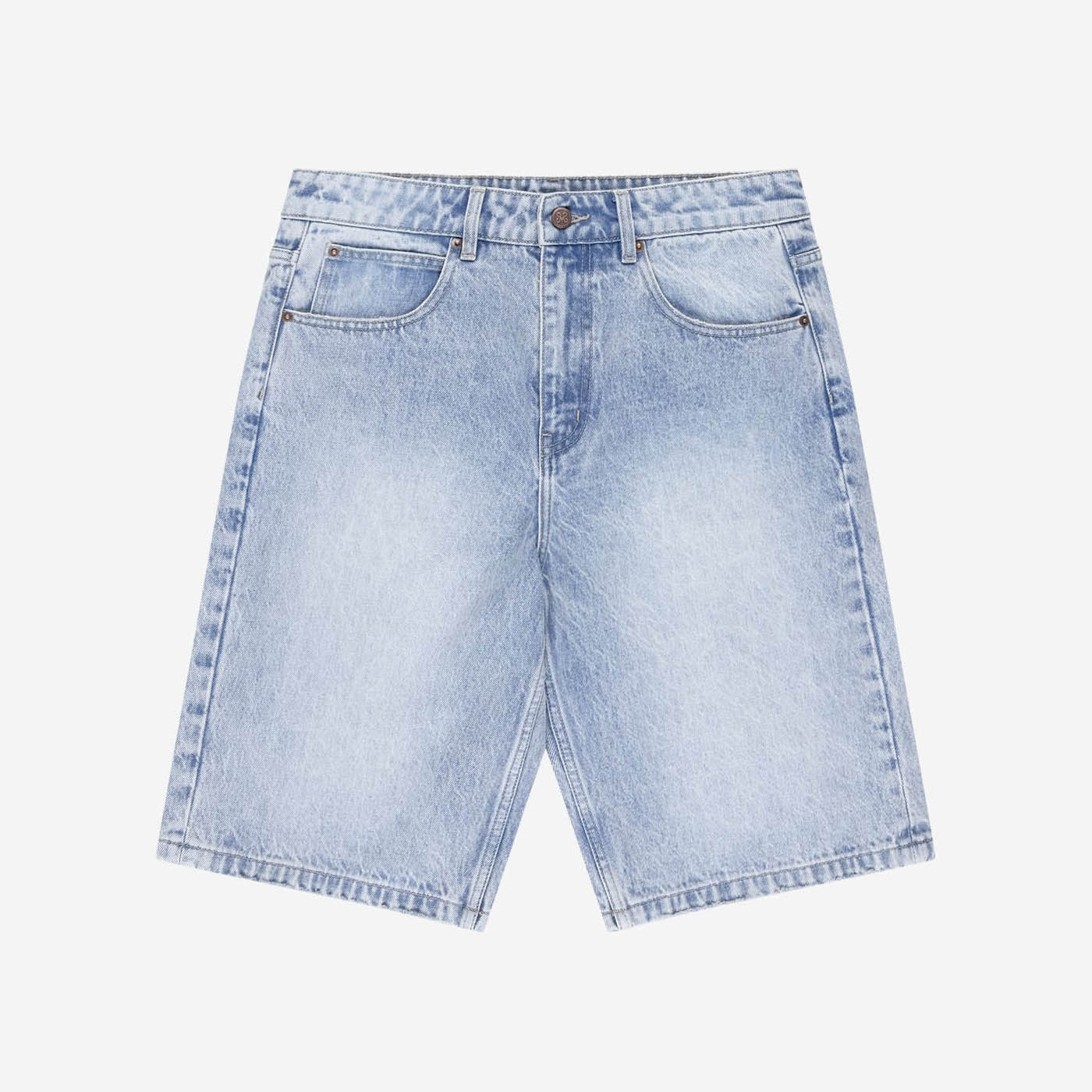 MAKE MONEY TEE WHITE + DIVISION JORTS LIGHT BLUE