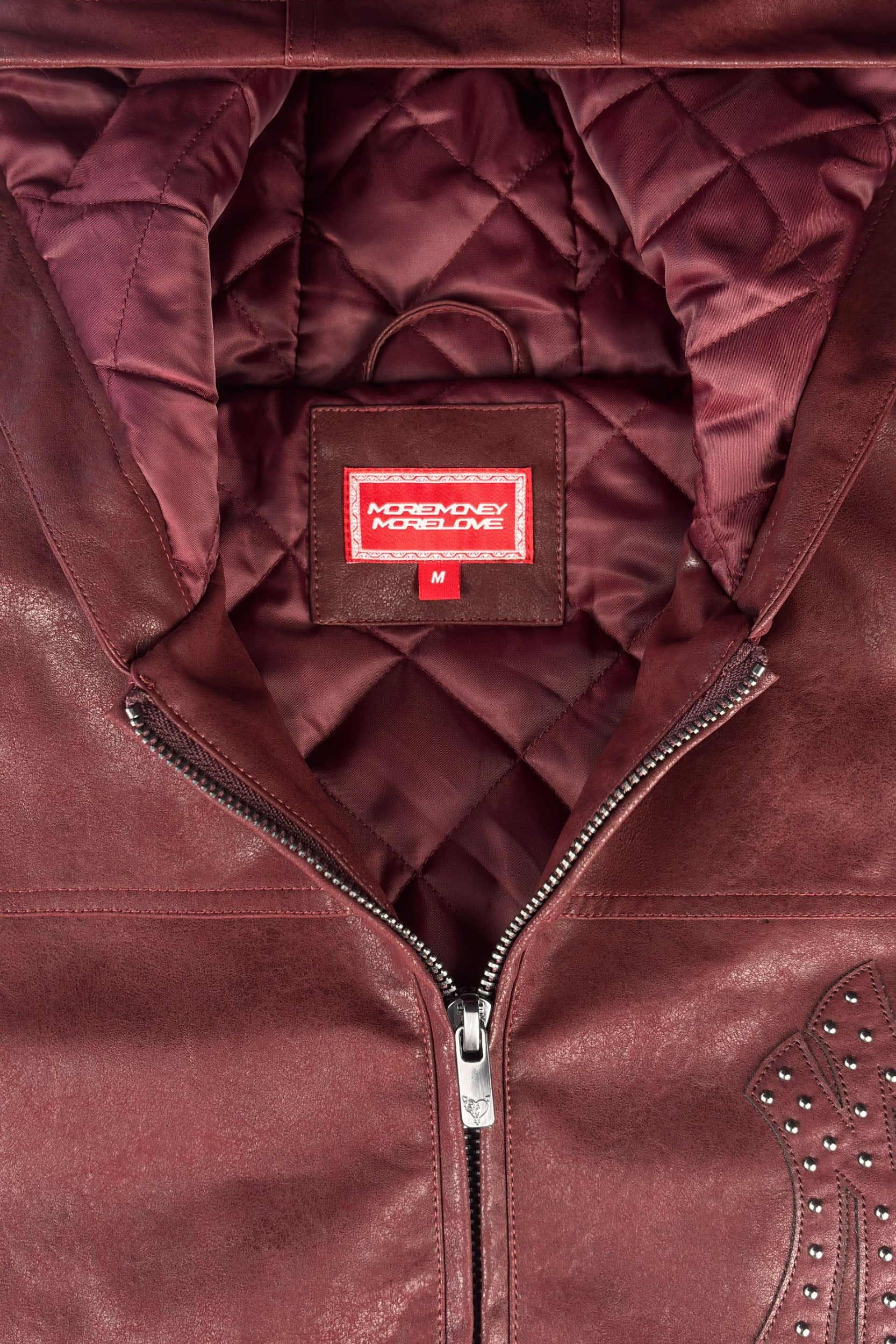 DA BIG M LEATHER JACKET RED