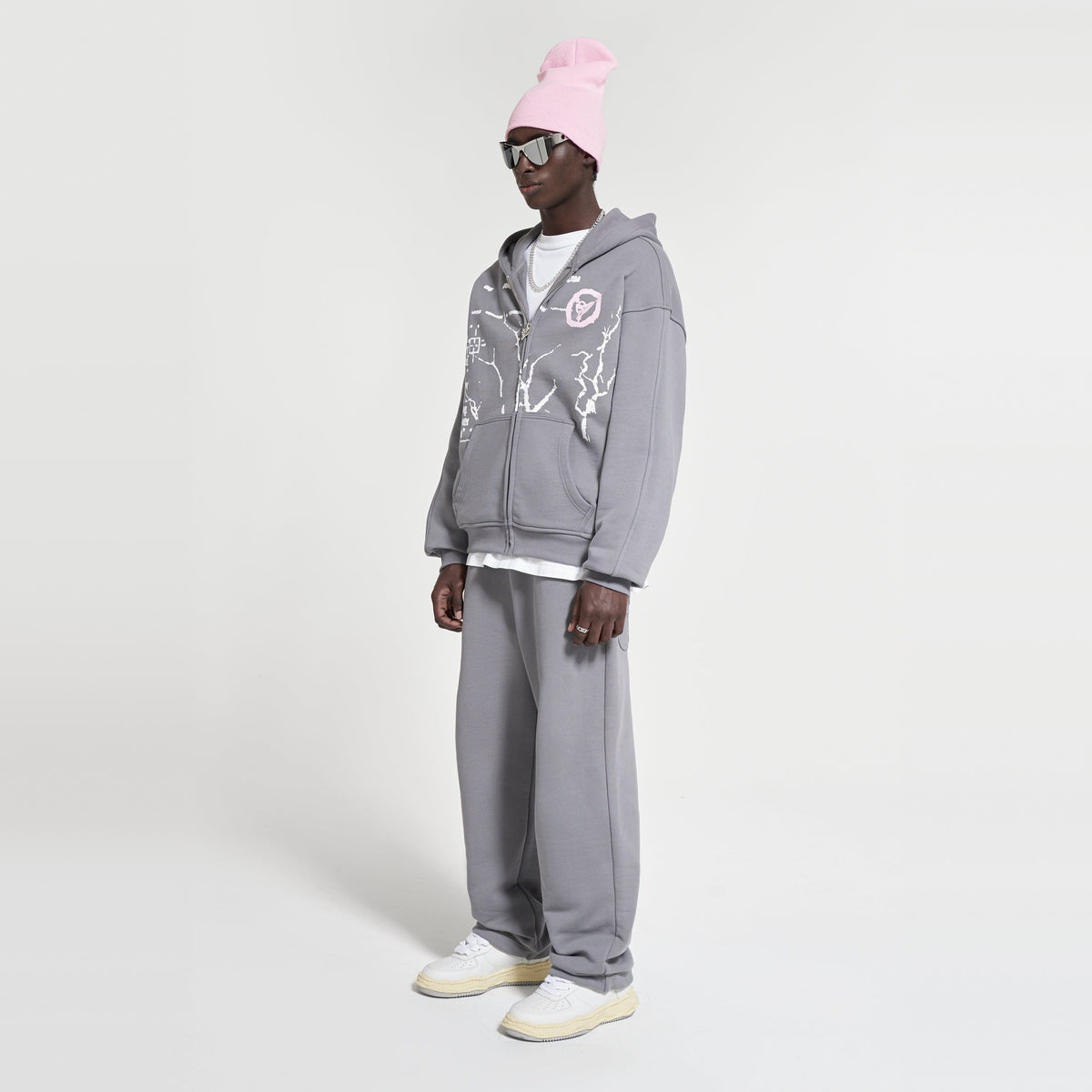 OPEN LEG JOGGER ASH