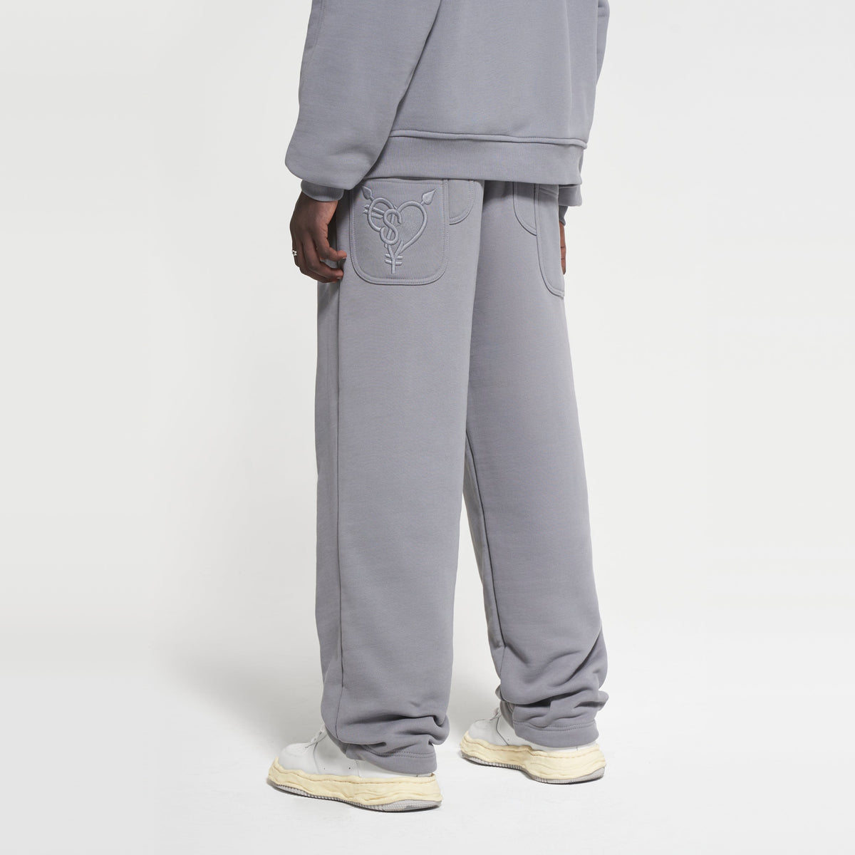 OPEN LEG JOGGER ASH