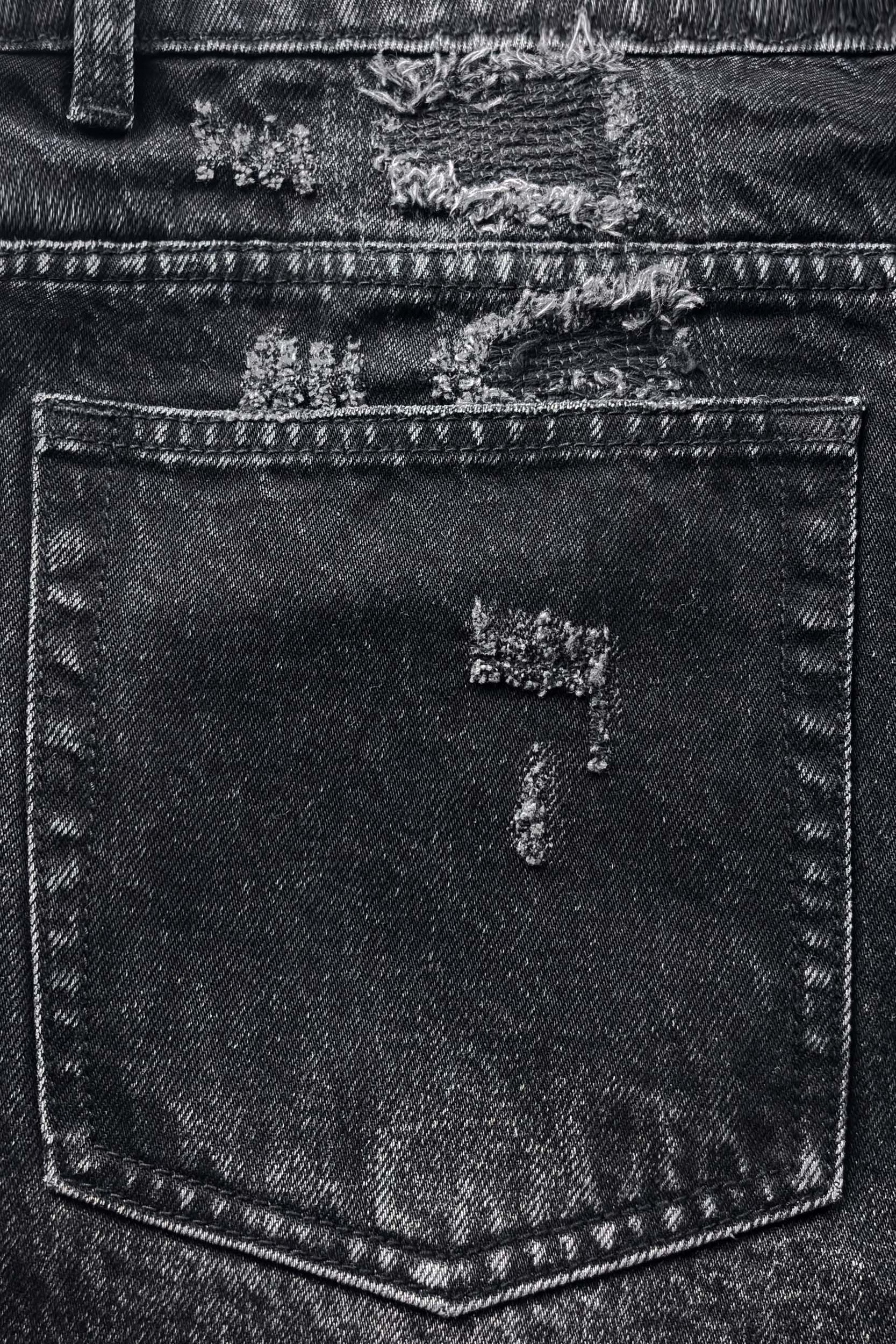 REPAIR DENIM BLACK IRON