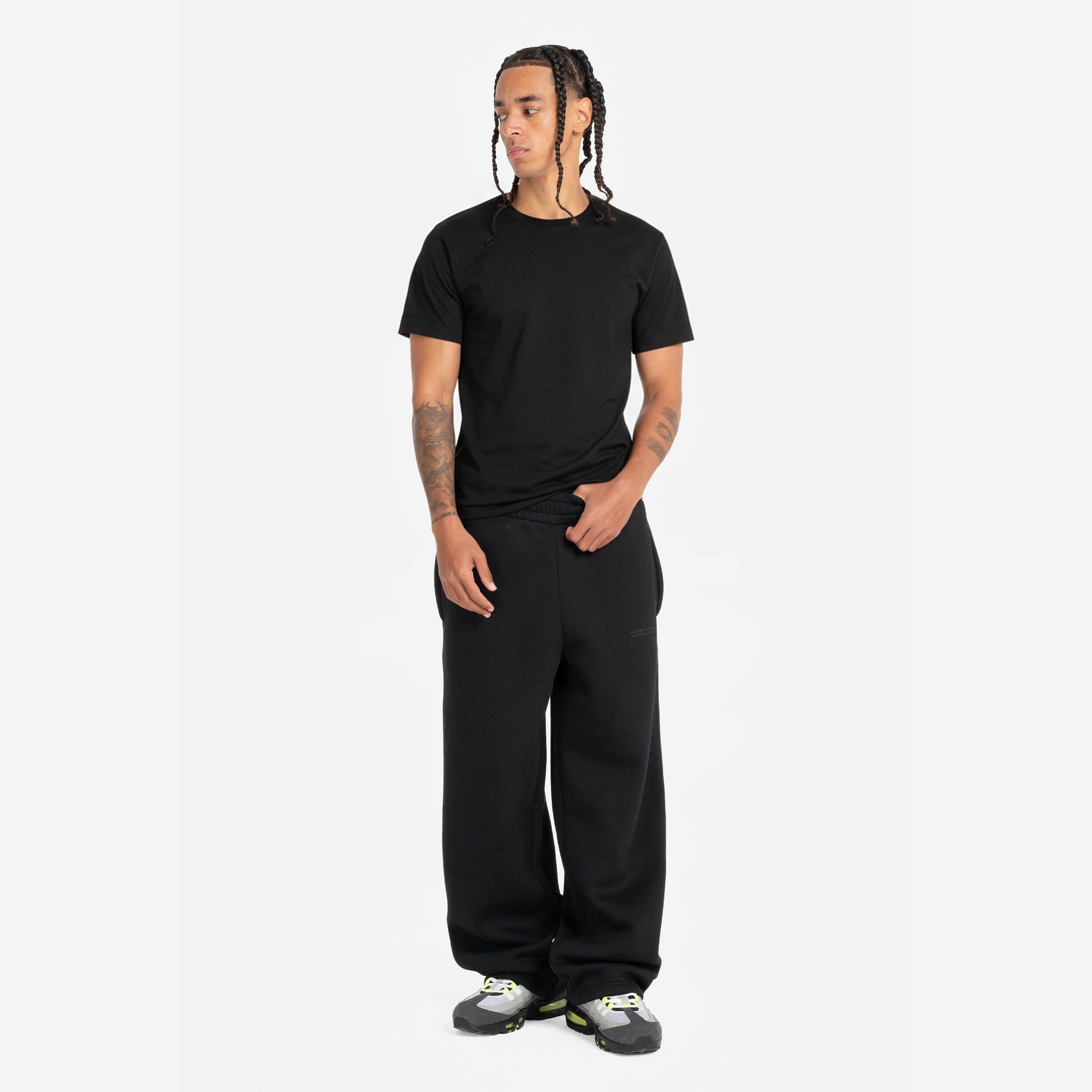 SLIM FIT TEE BLACK (2-PACK)