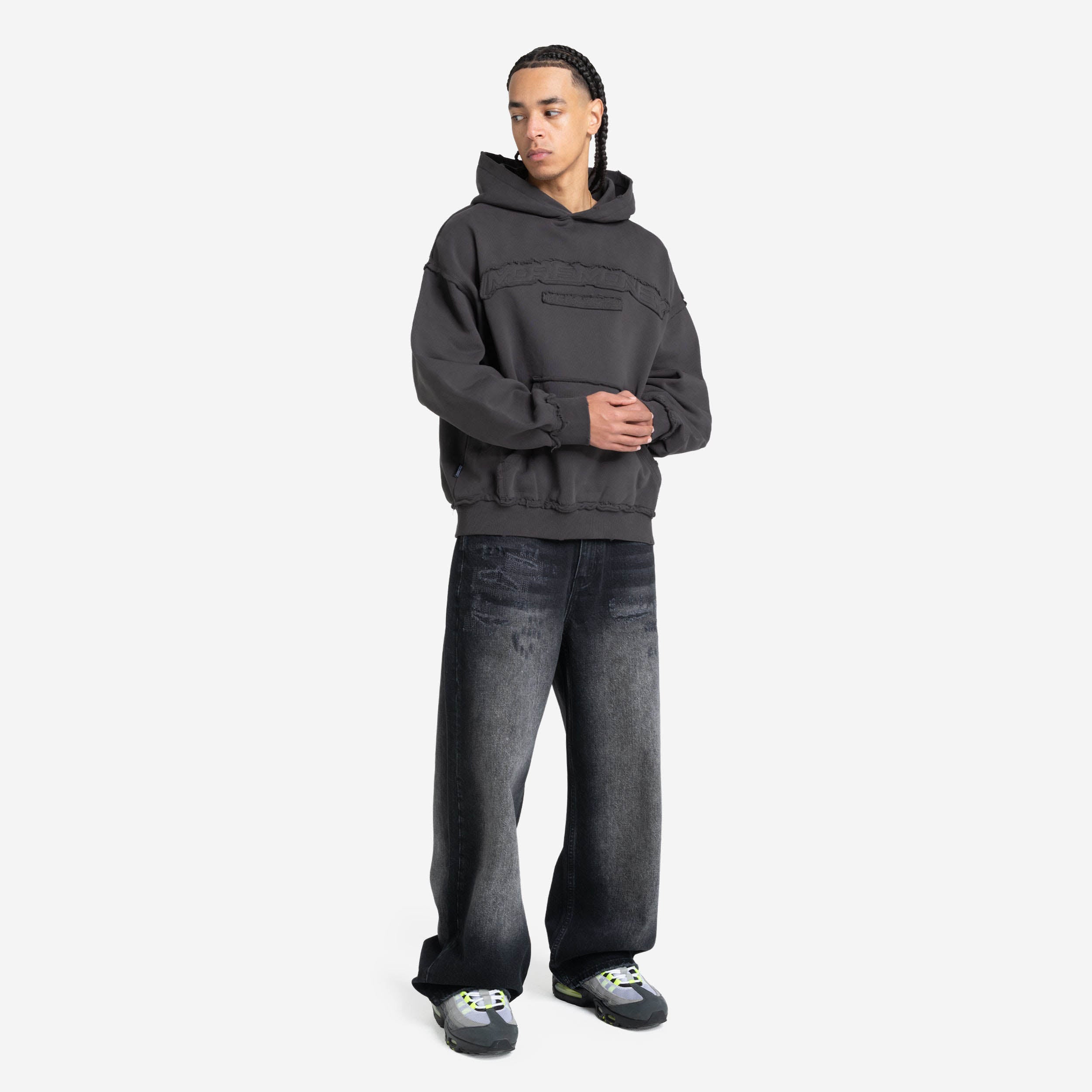 ROUGH HOODIE DARK GREY
