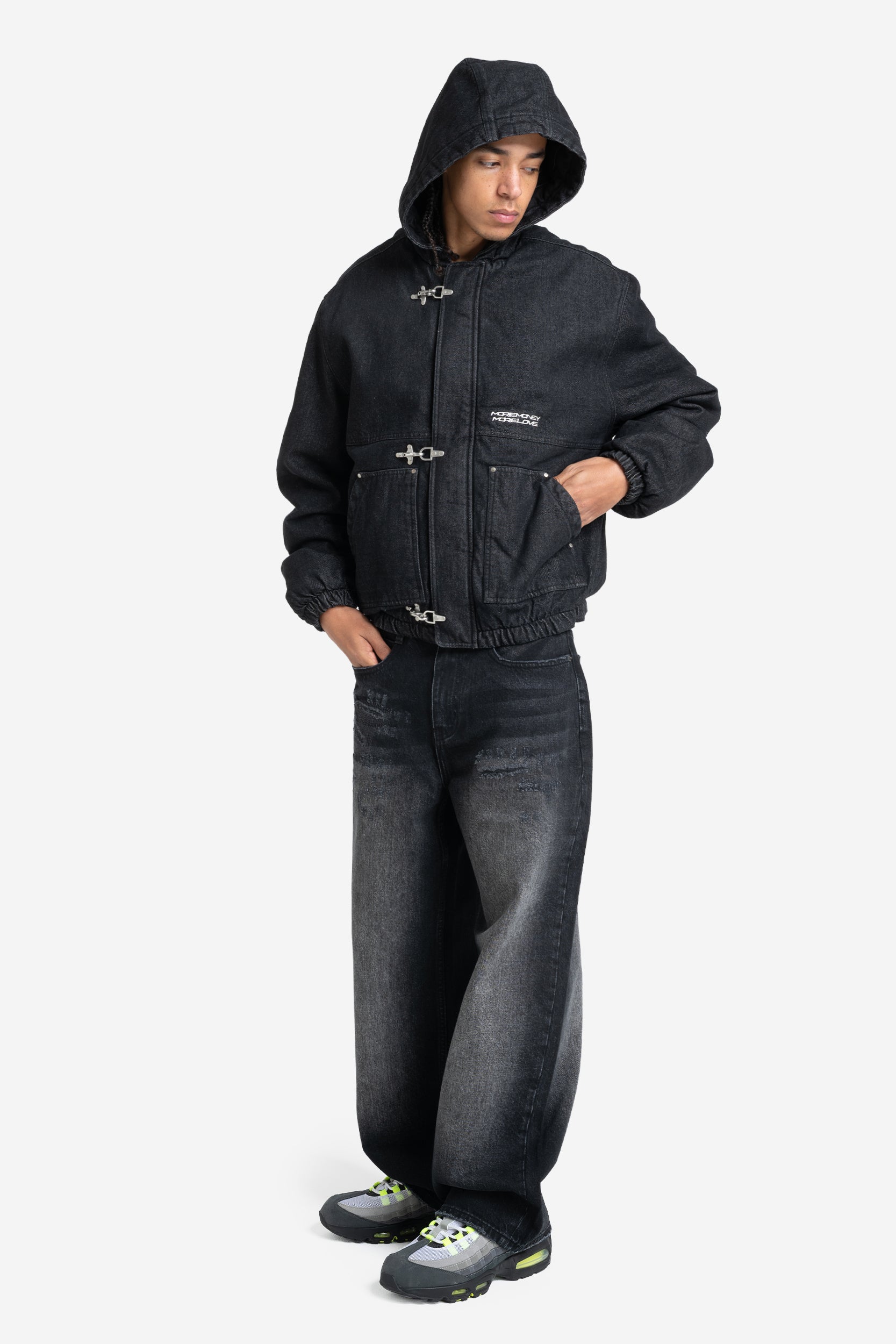 UTILITY DENIM JACKET BLACK IRON