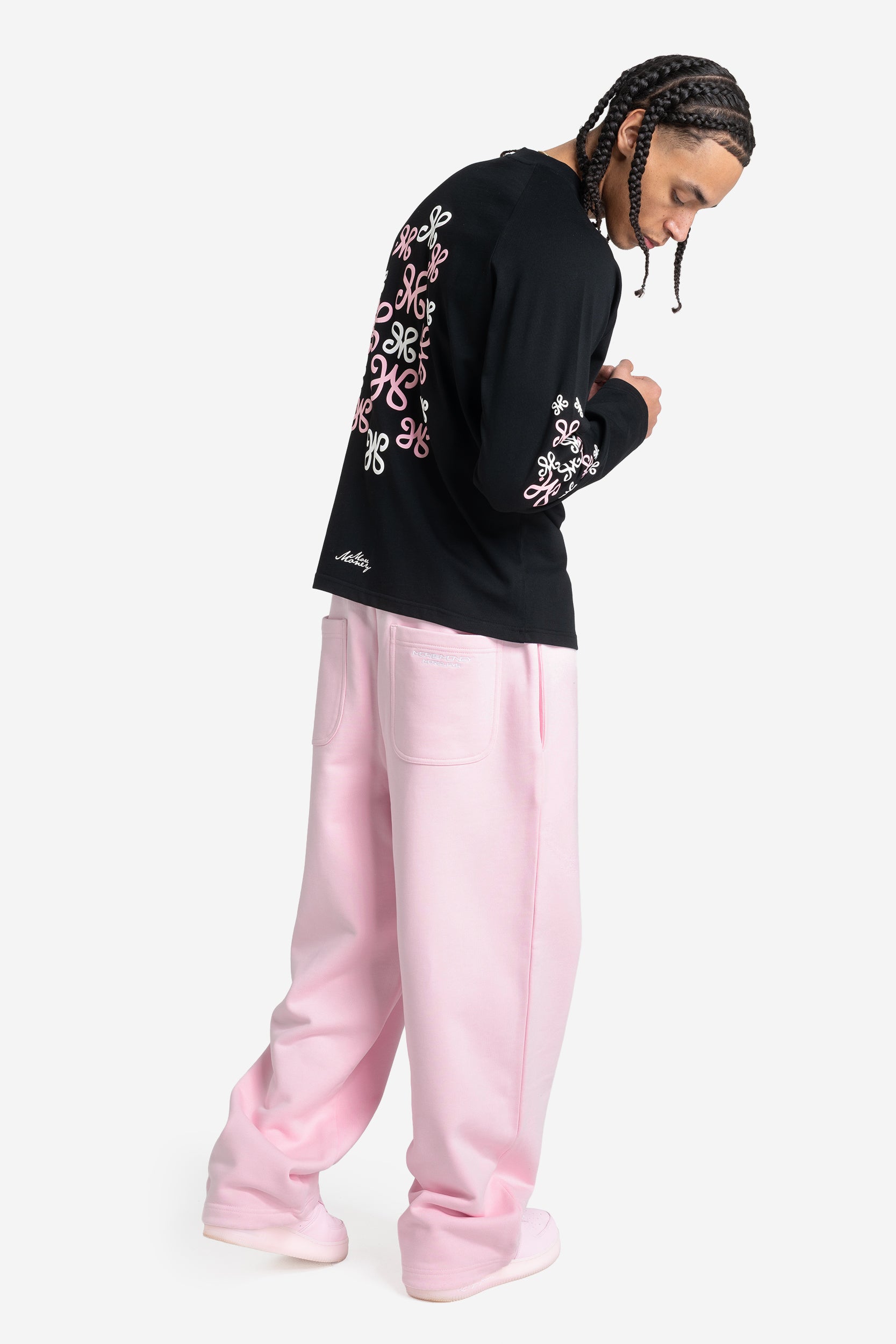 OPEN LEG JOGGER LIGHT PINK