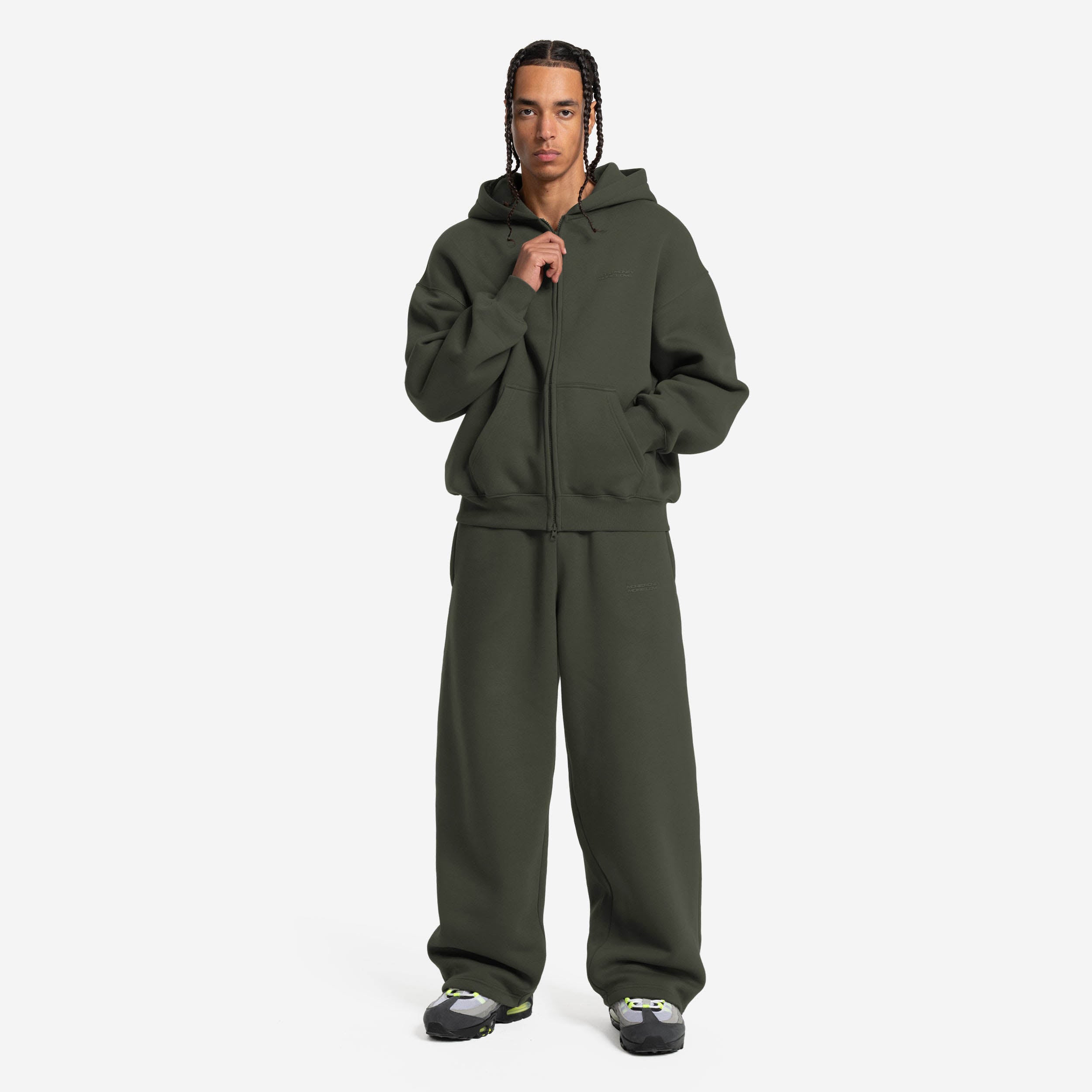 CLOUDS ZIP OLIVE
