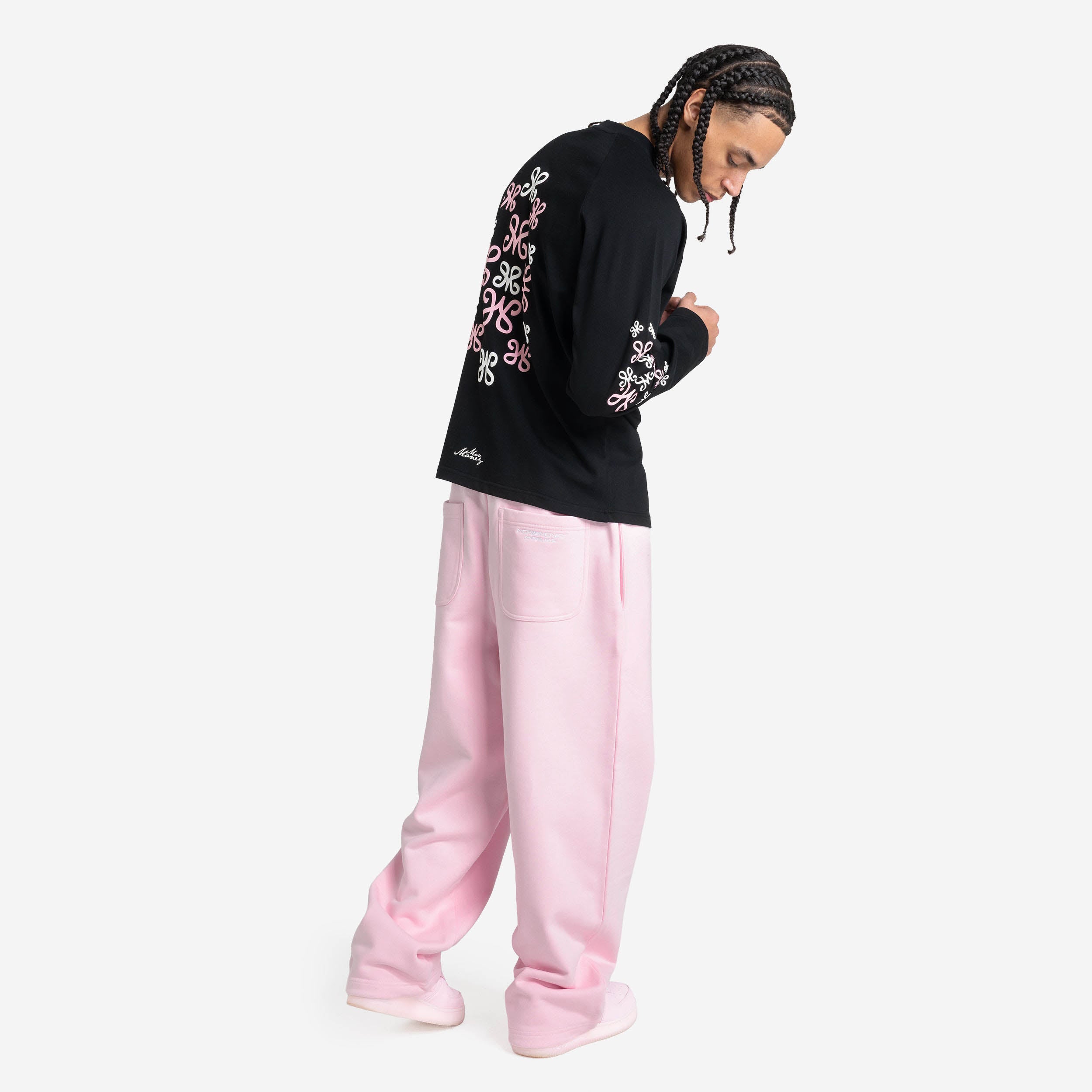 OPEN LEG JOGGER LIGHT PINK