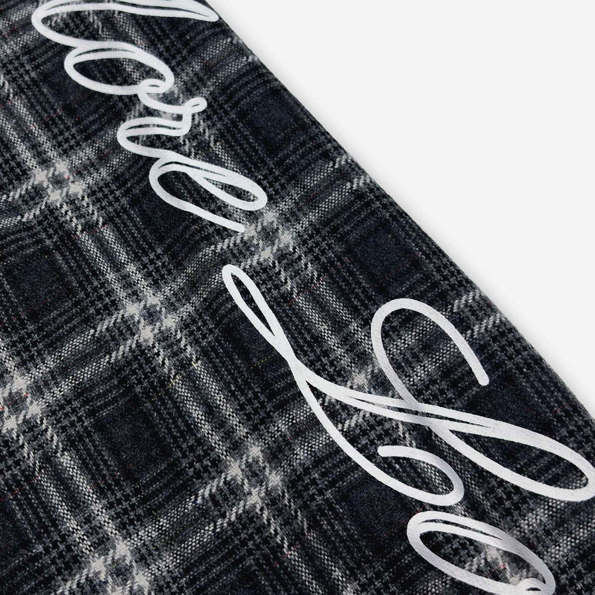 SCRIPT FLANNEL DARK GREY