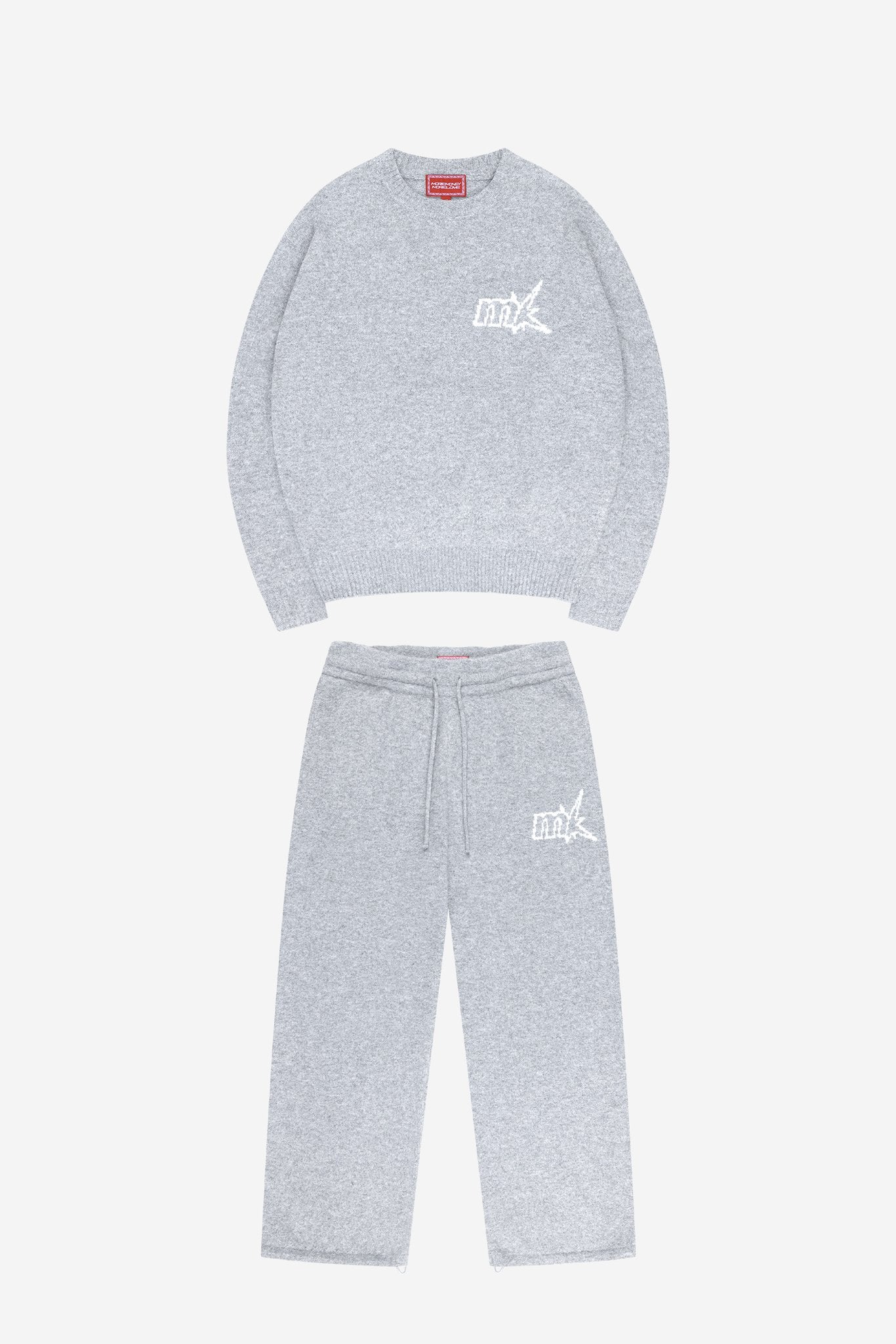 FUZZY KNIT GREY MELANGE