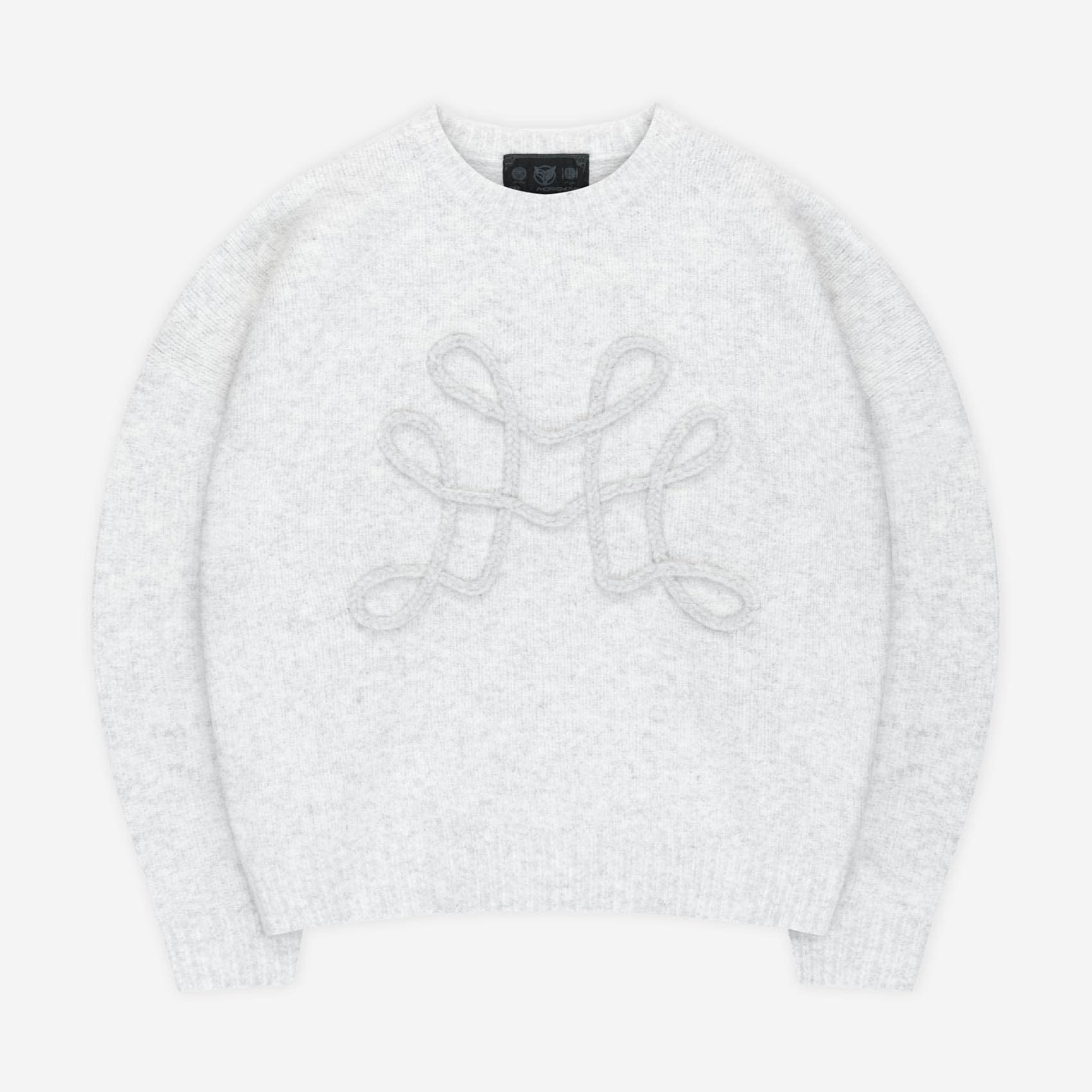 DA BIG M KNIT SWEATER GREY