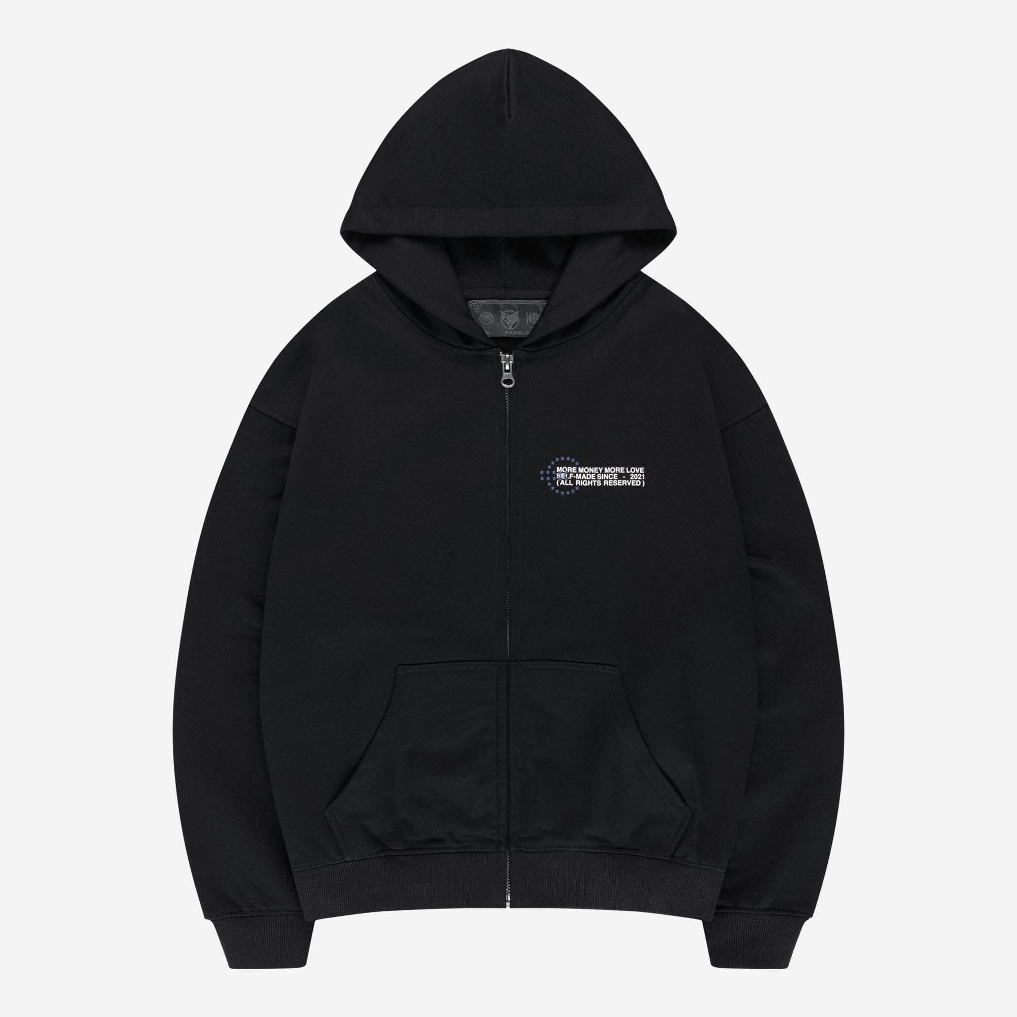 PROFIT ZIP HOODIE BLACK