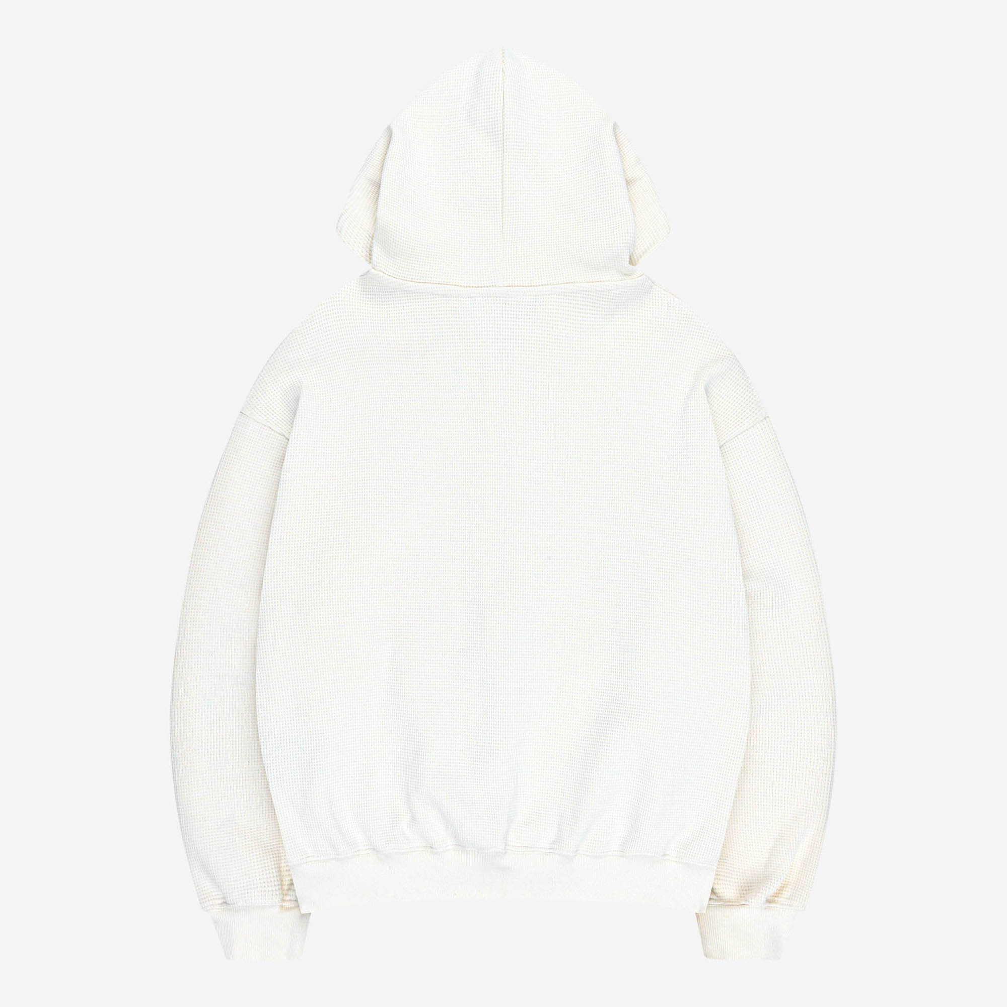 LEGACY WAFFLE ZIP HOODIE CREAM