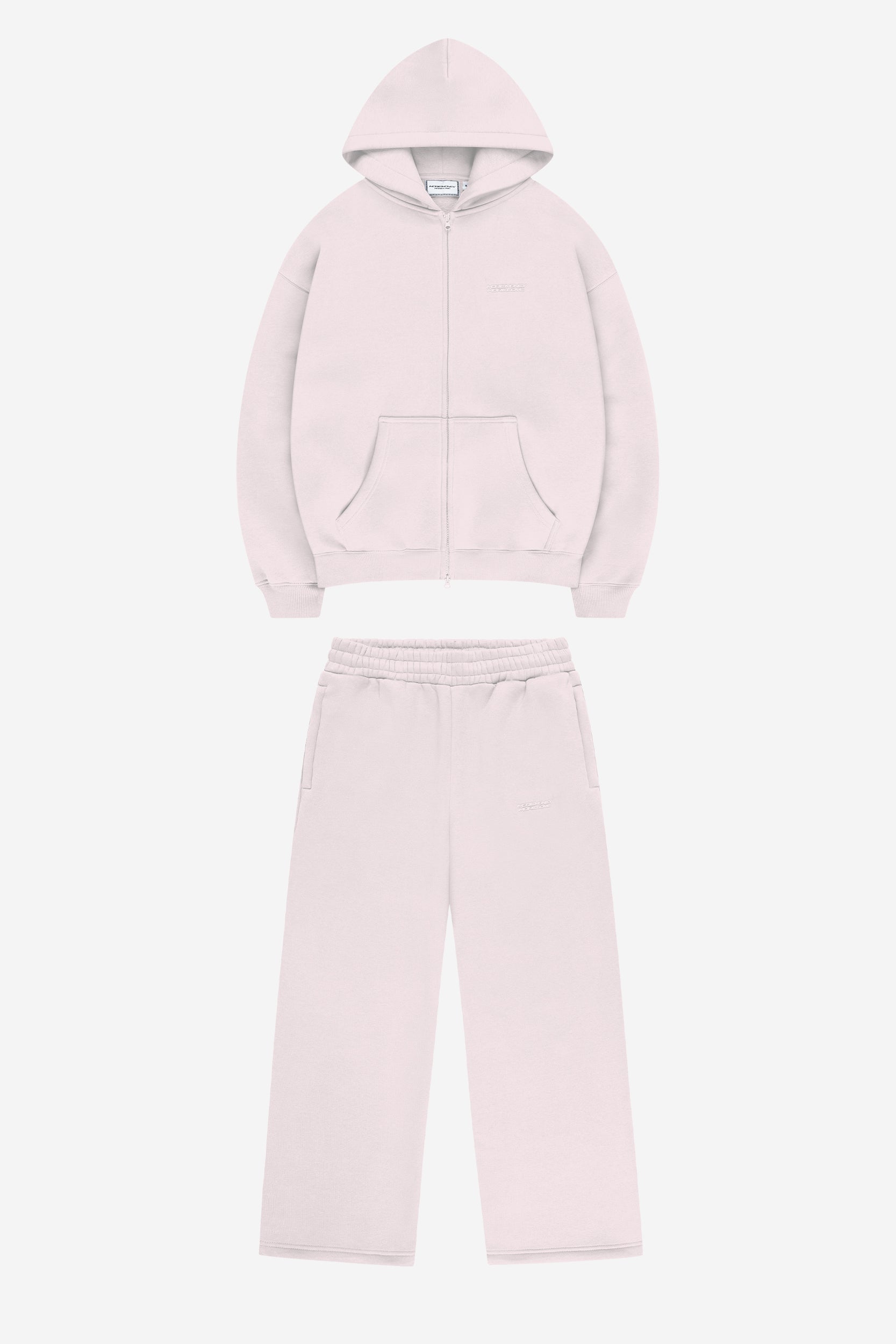 CLOUDS ZIP + JOGGER PINK