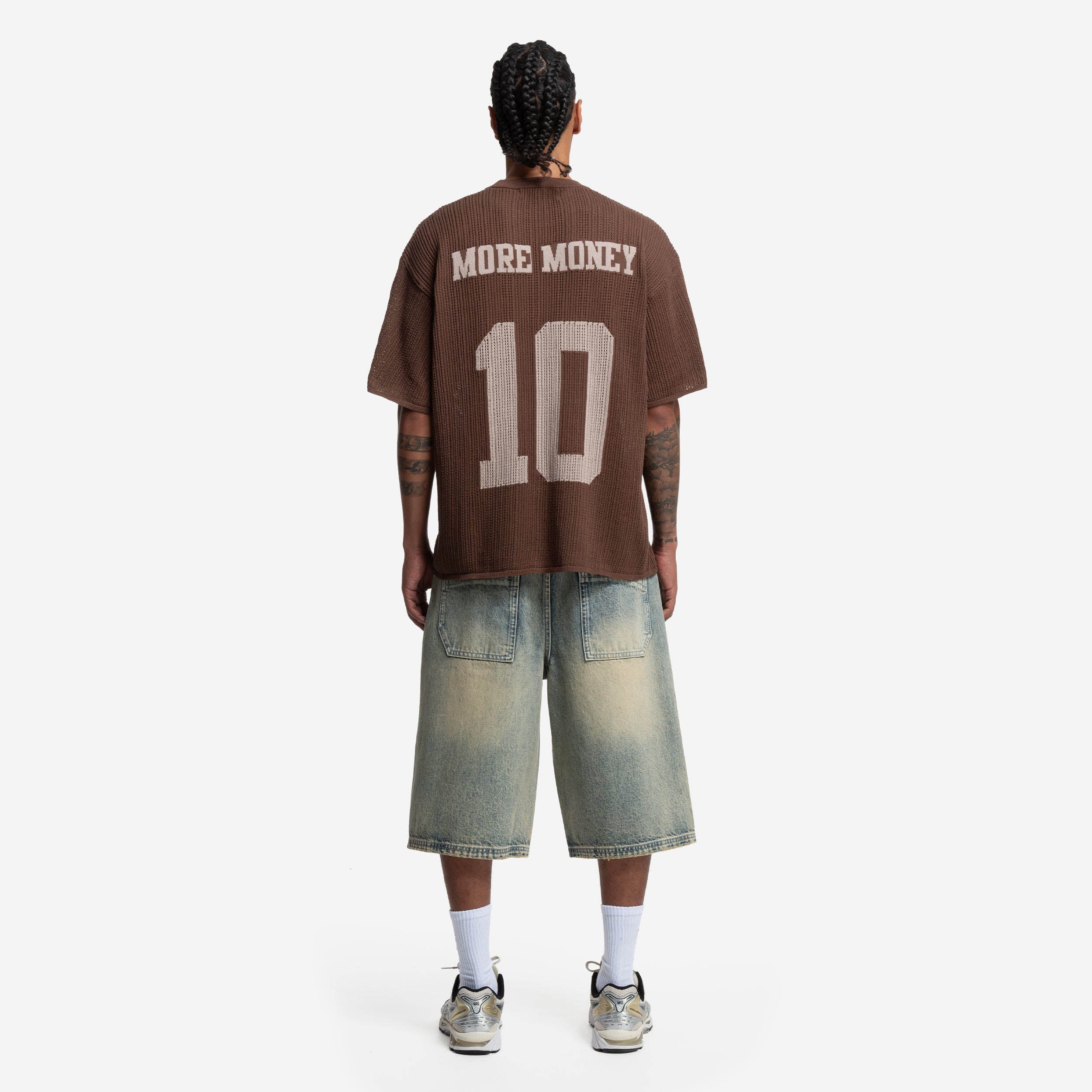 KNIT TEE JERSEY BROWN