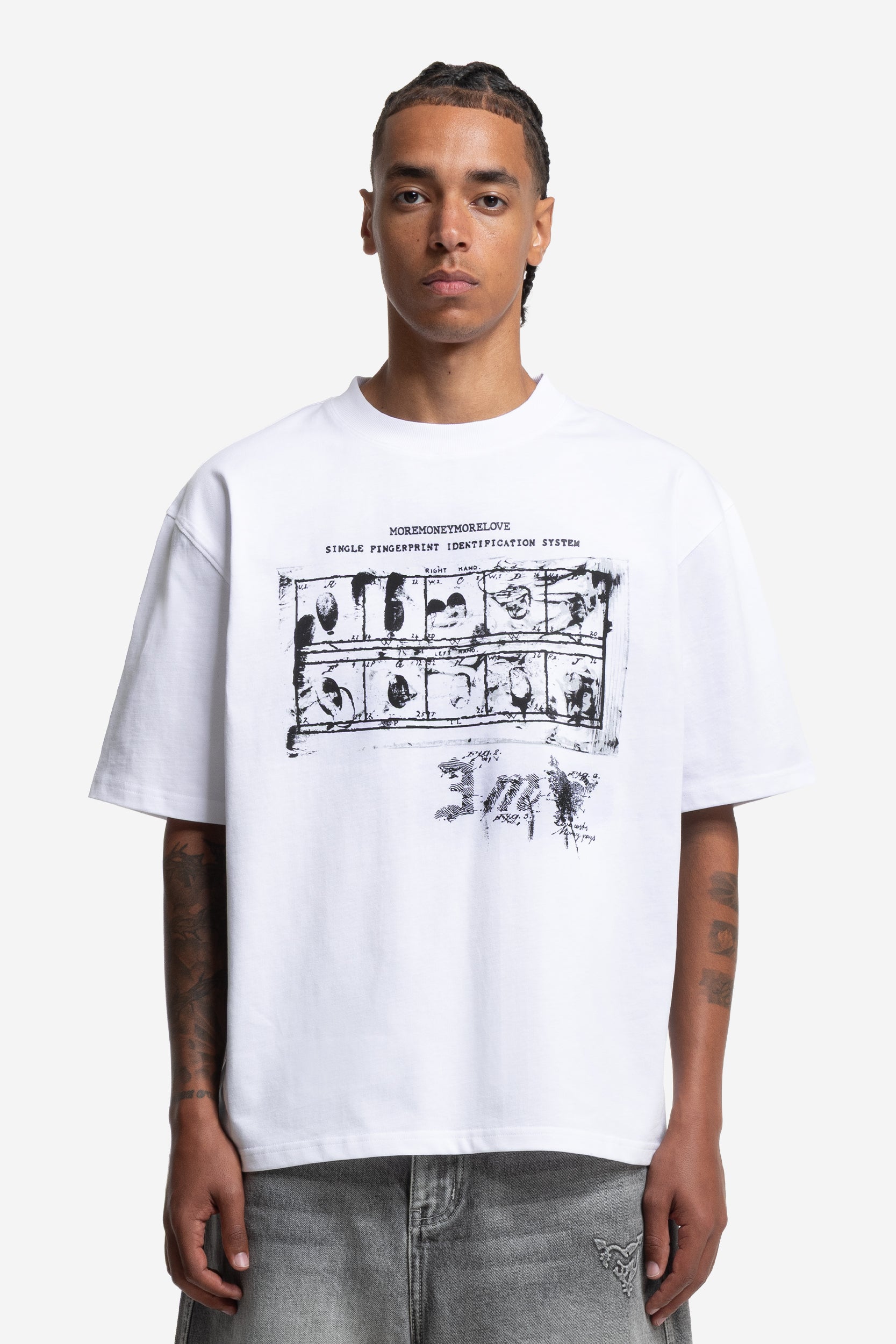 FINGERPRINTS TEE WHITE