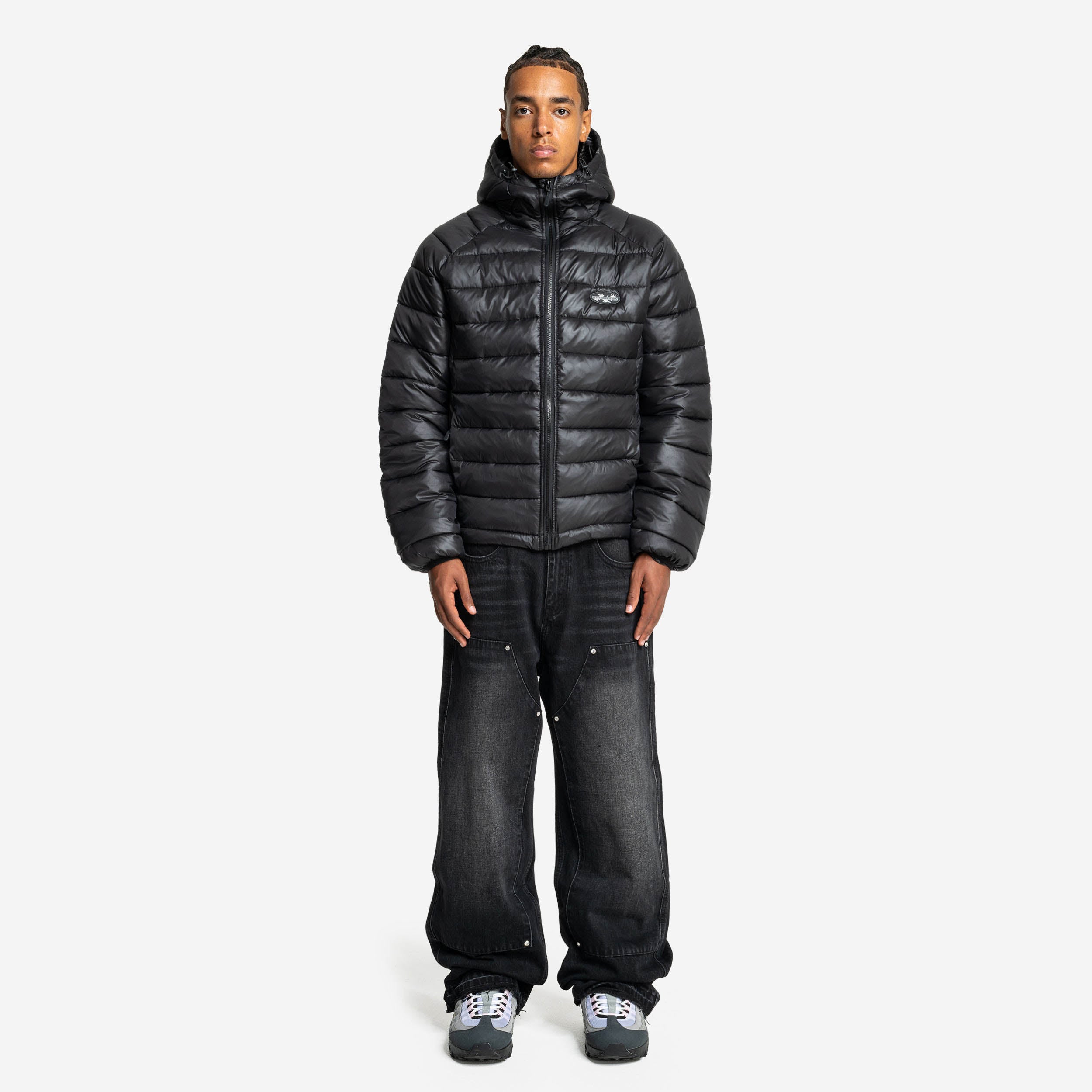 SLIM PUFFA JACKET BLACK