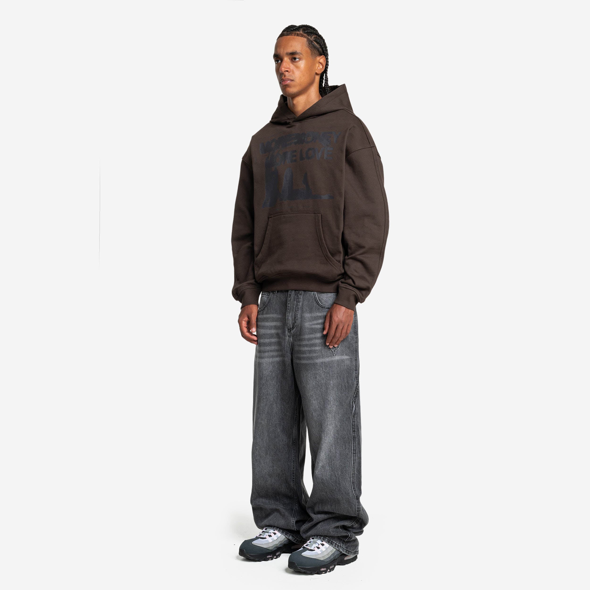 WET DREAM HOODIE DARK BROWN