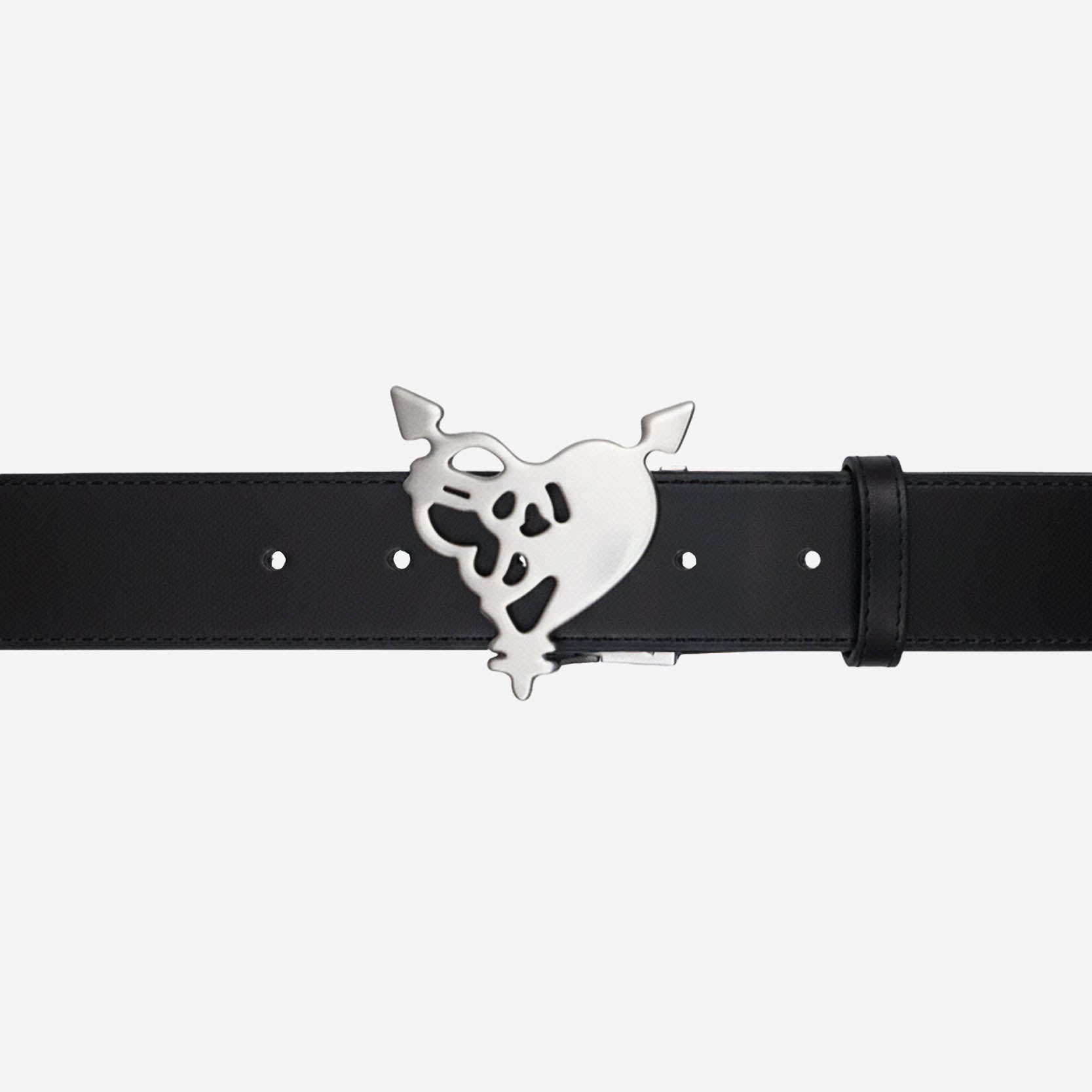 HEART LOGO BELT BLACK 
