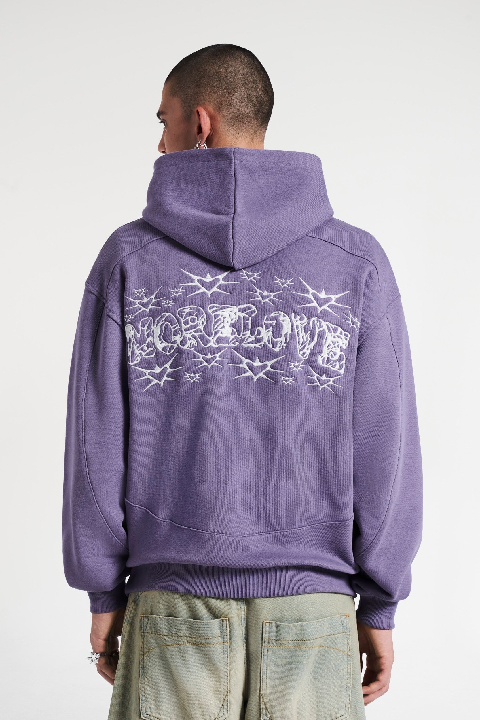 REVERSI GRAPHIC HOODIE MULLED GRAPE PURPLE