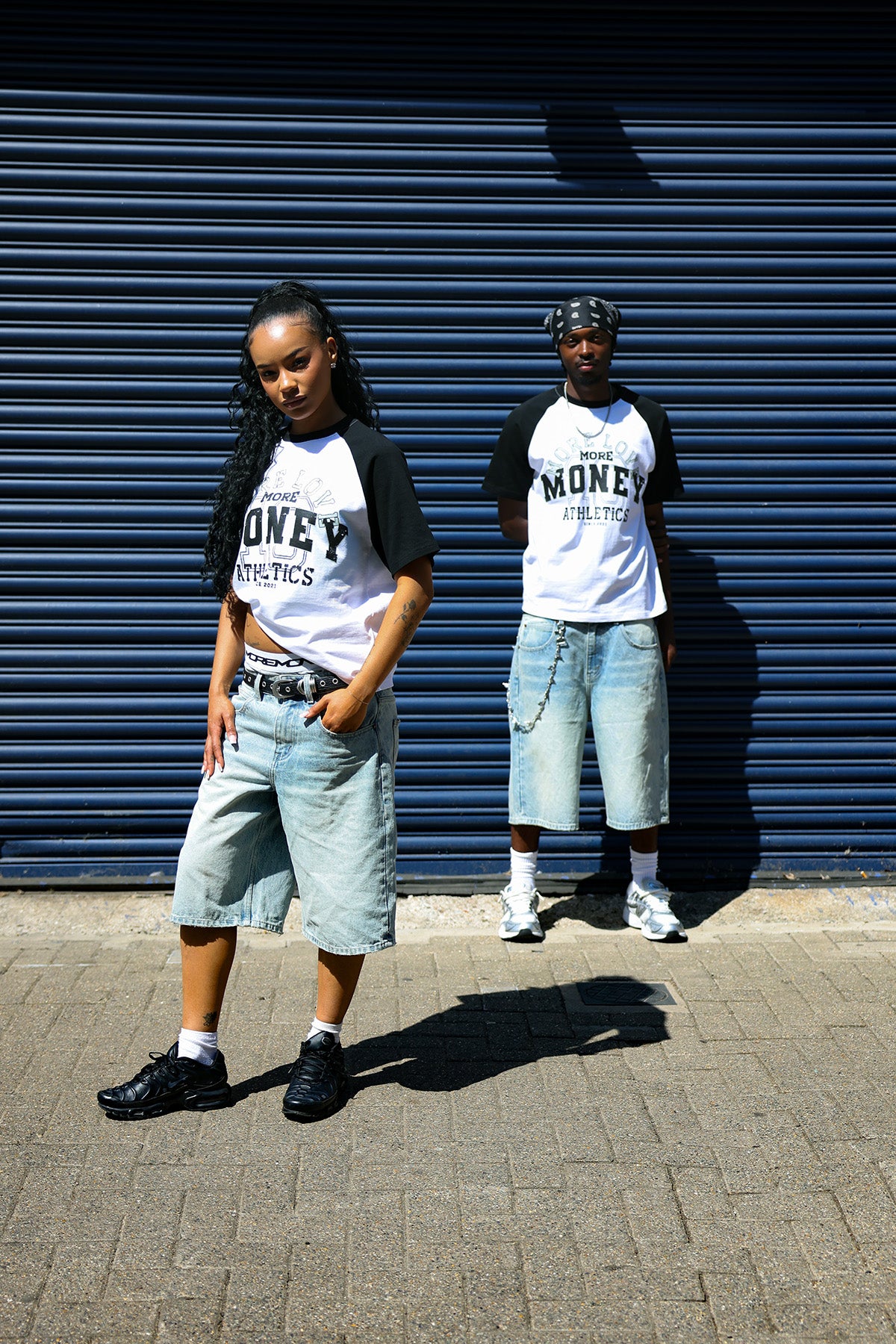 VINTAGE ATHL. RAGLAN TEE WHITE/BLACK