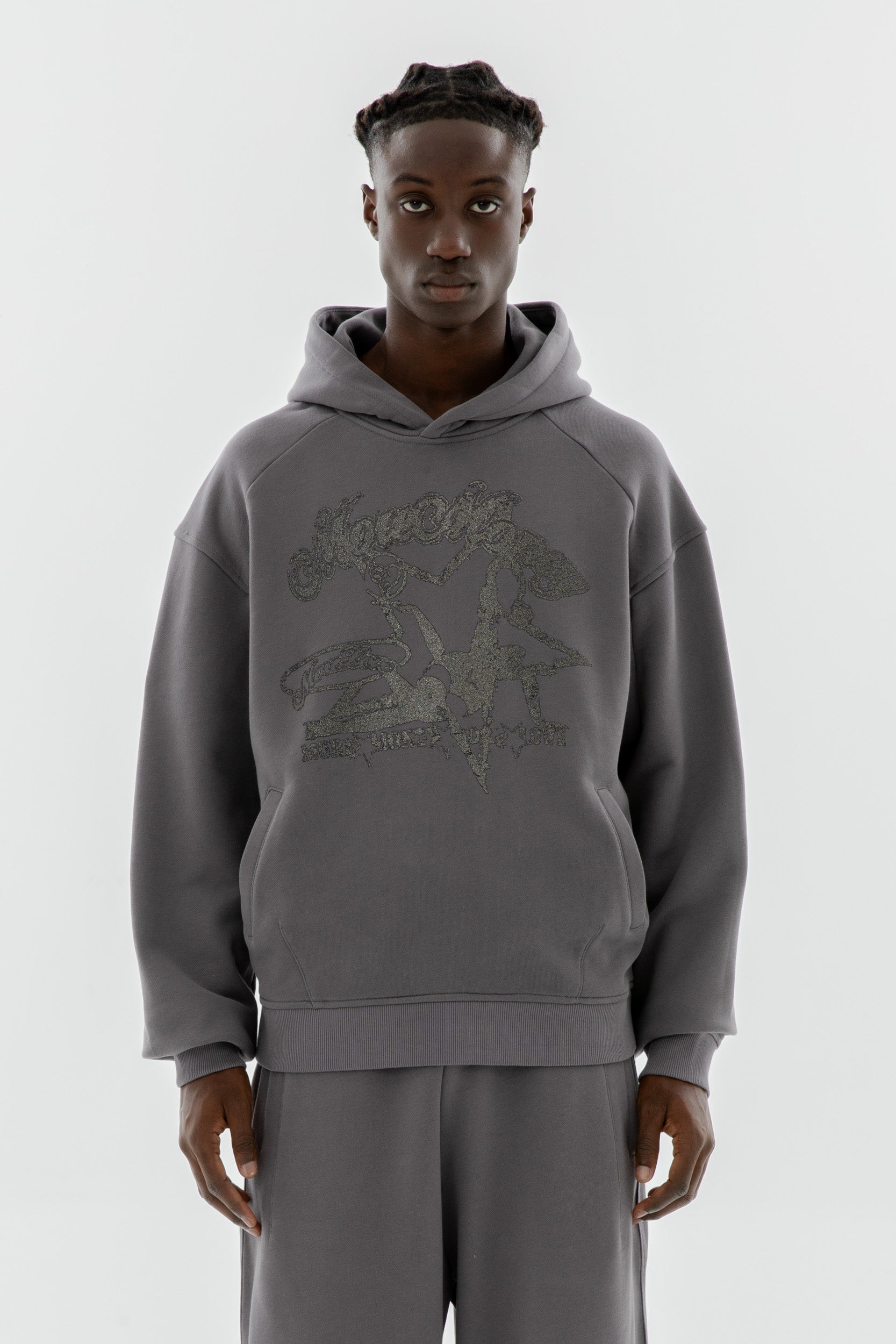 TEMPTING HOODIE STONE GREY 