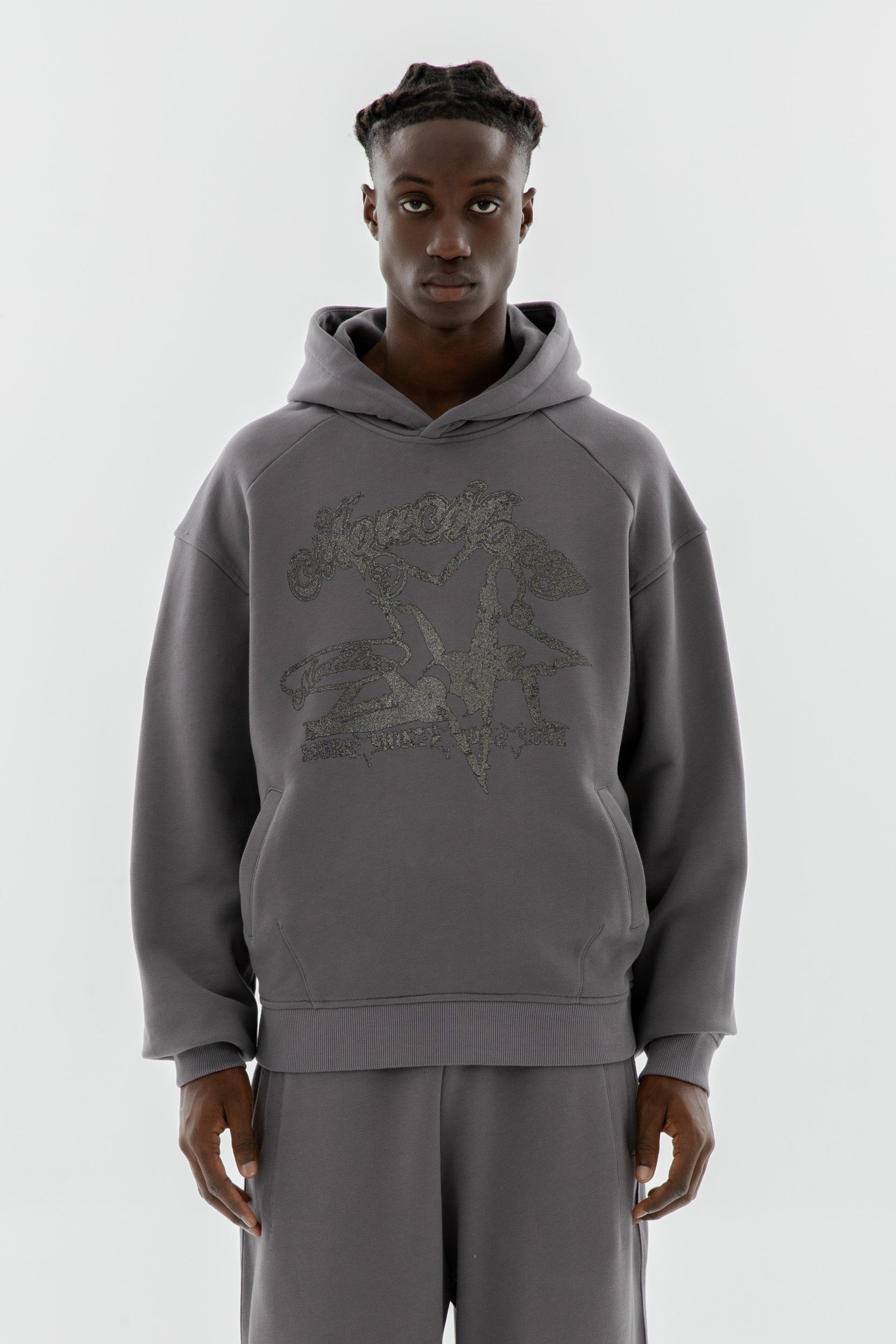 TEMPTING HOODIE STONE GREY