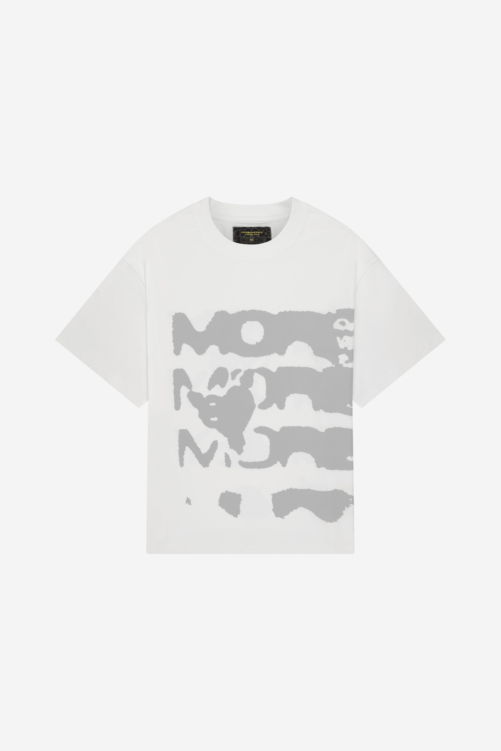 RADIANT CASH TEE WHITE + DISTINCTIVE DENIM BLACK