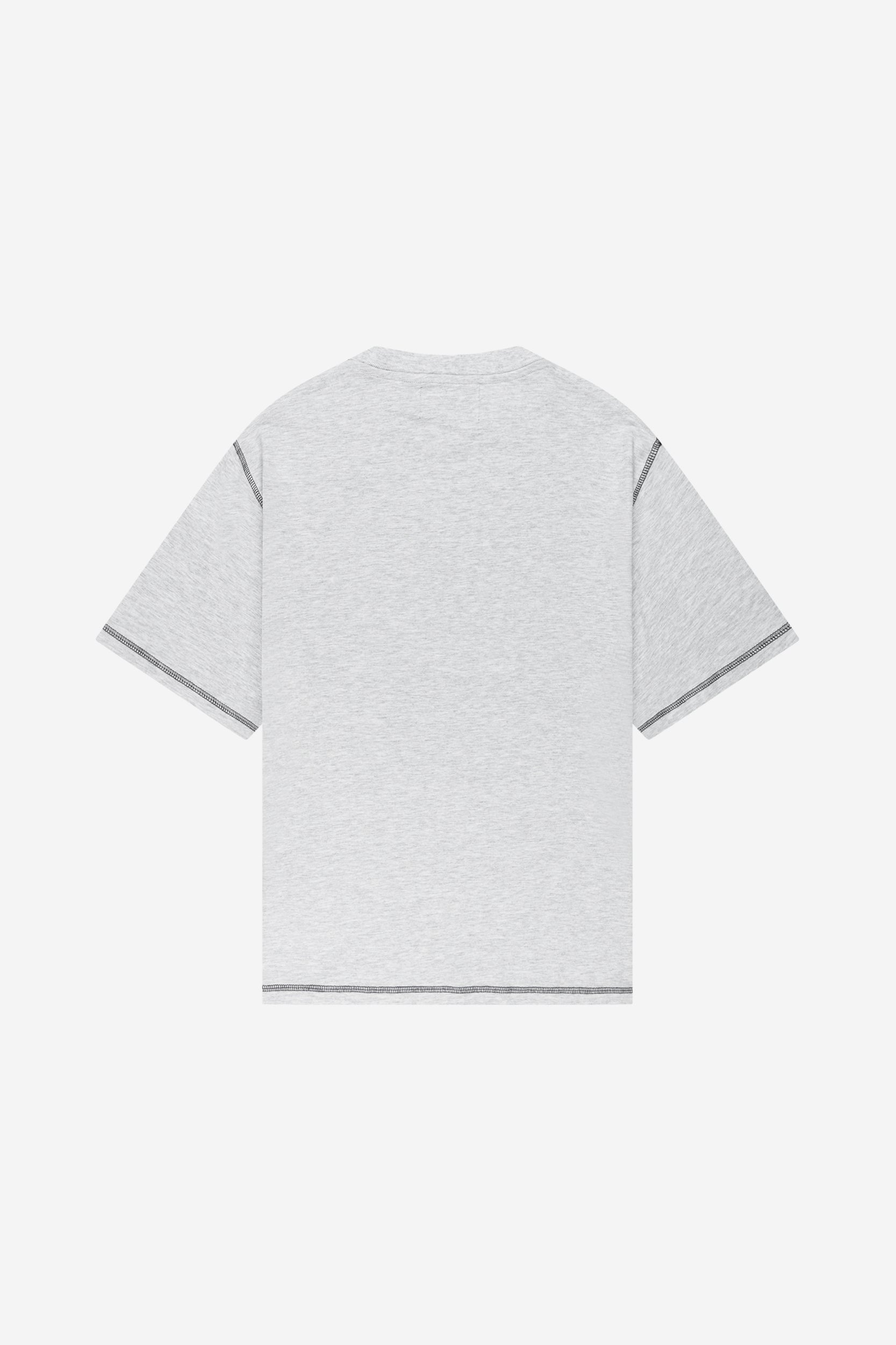 FLATLOCK BASE TEE GREY MELANGE