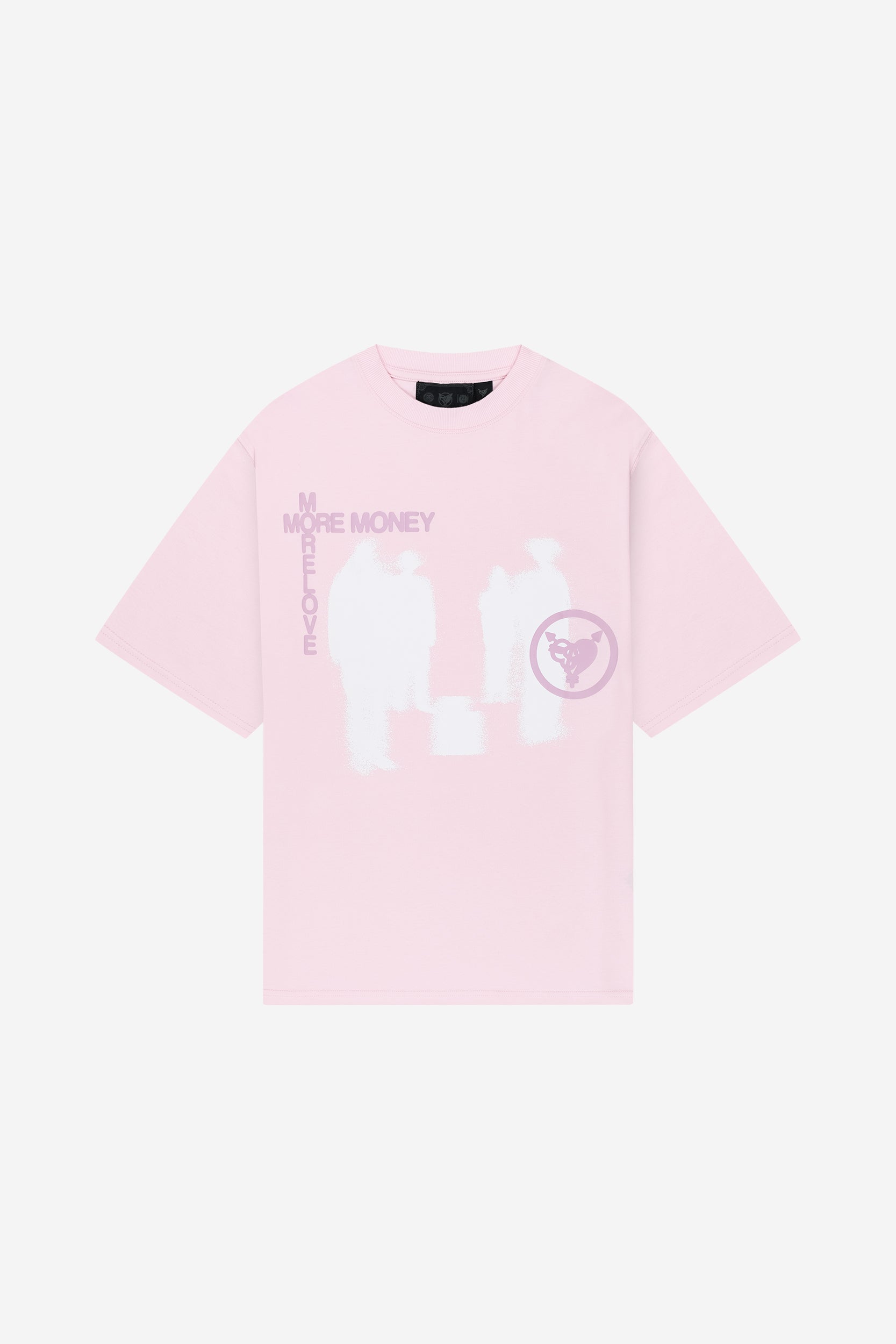 LOST BOND TEE LIGHT PINK + DISTINCTIVE DENIM BLACK