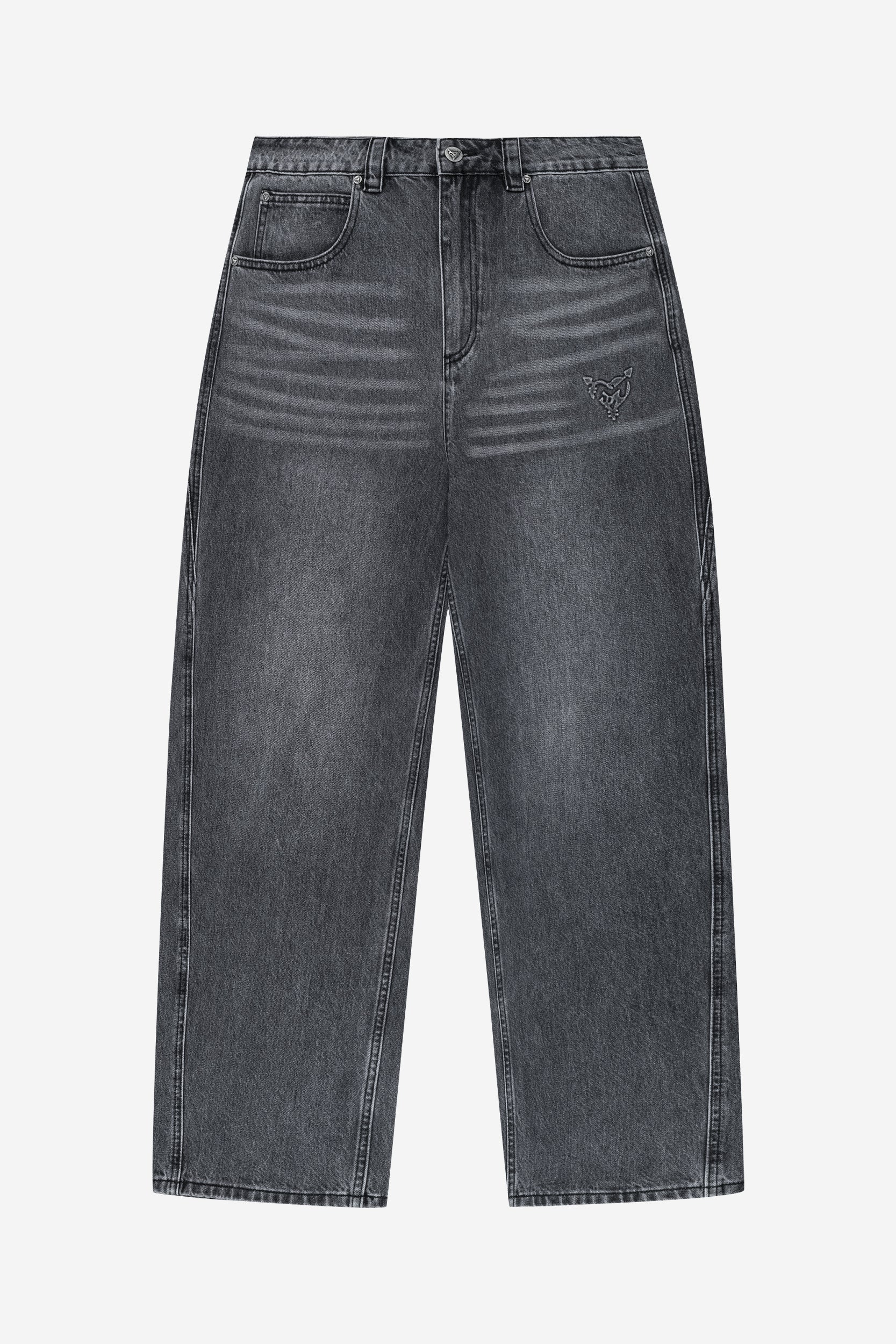 DISTINCTIVE BAGGY DENIM GREY