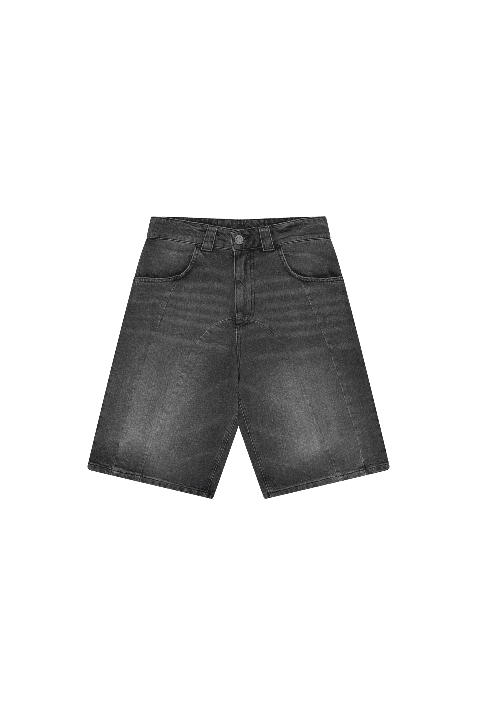 DOUBLE STITCH JORTS BLACK WASHED