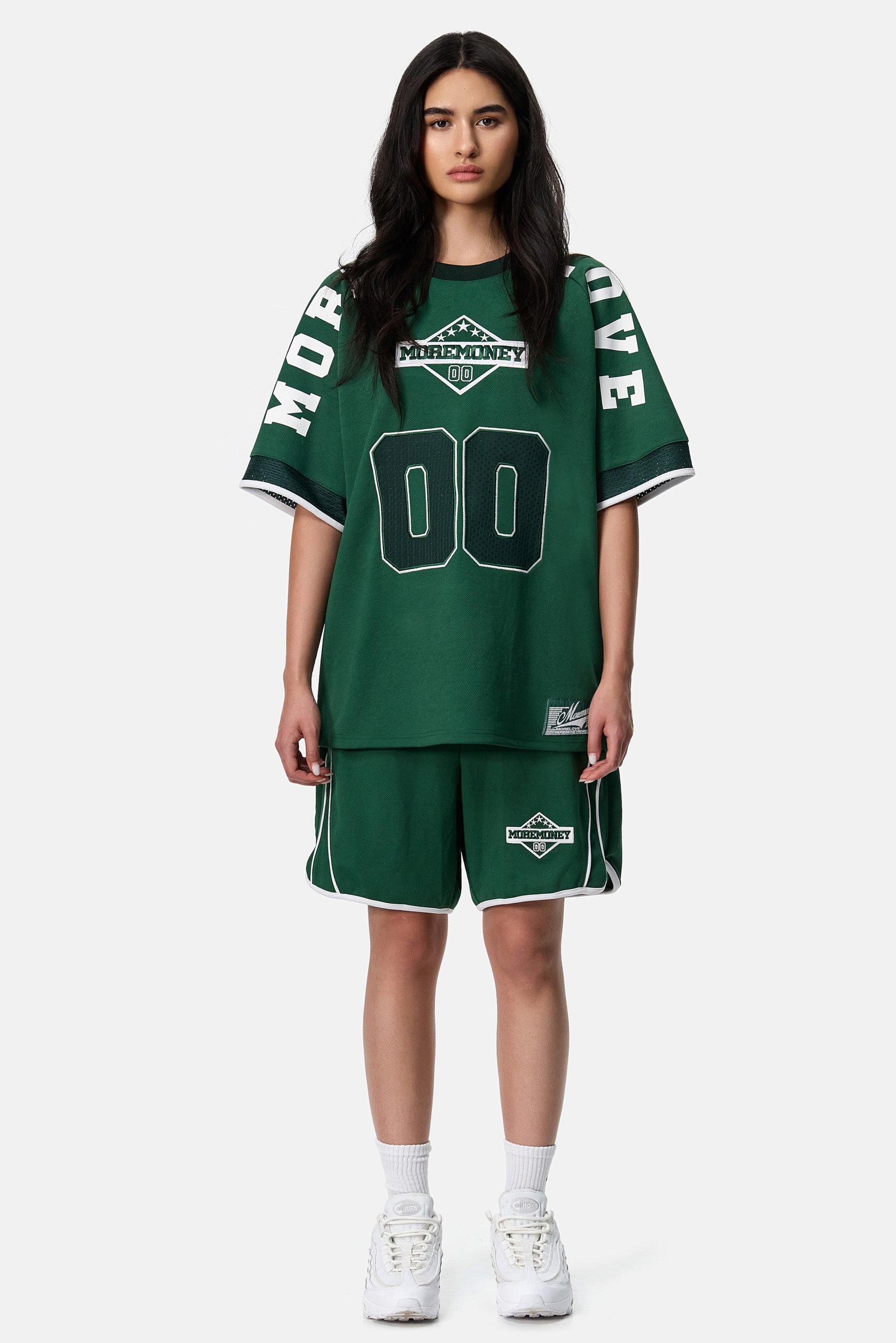 MORE LOVE MESH JERSEY GREEN