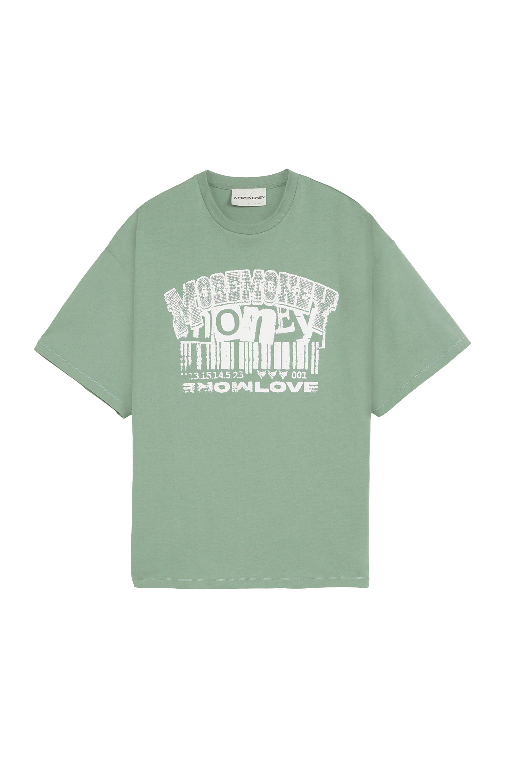 BASELESS BARCODE TEE CHROME GREEN