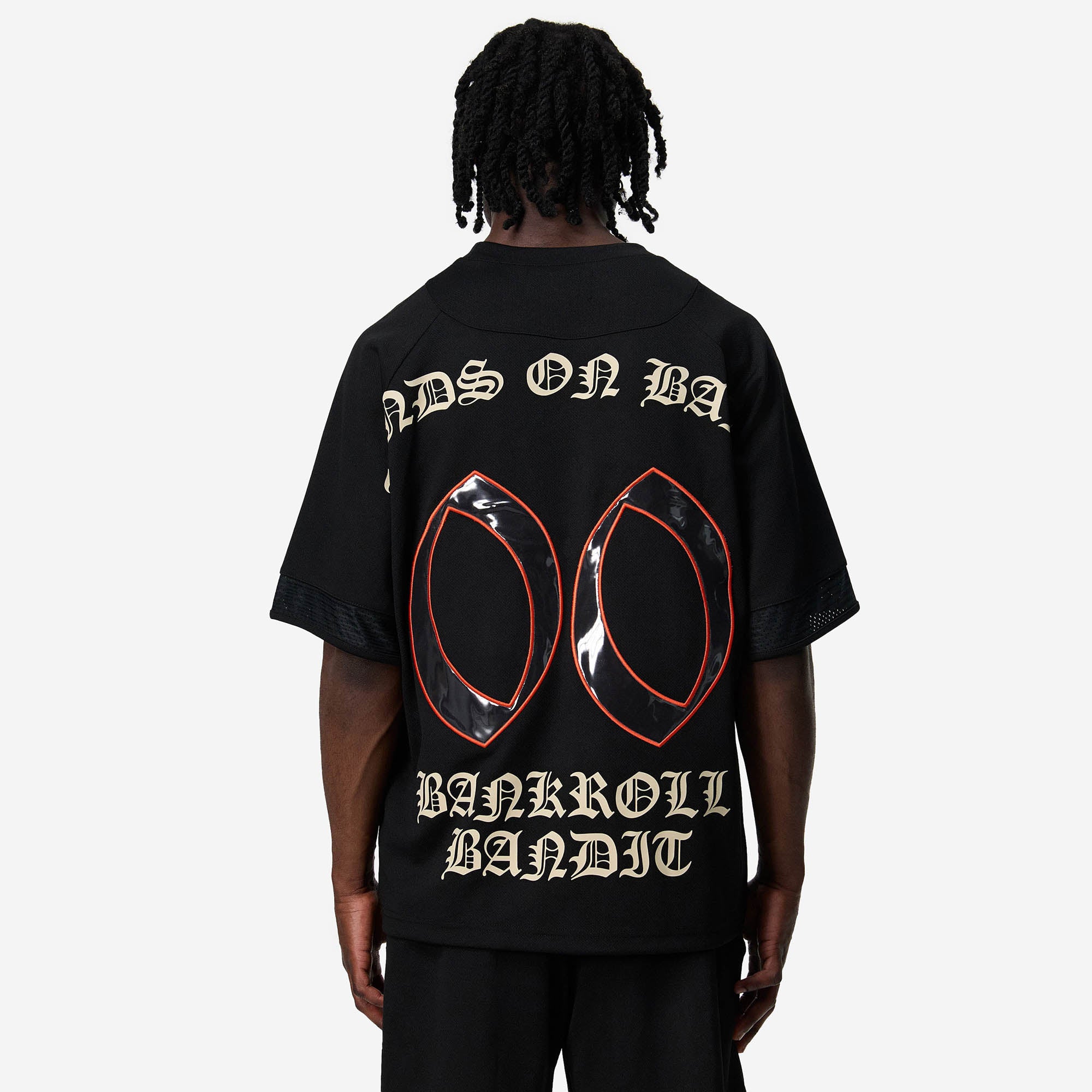 MORE MONEY MESH JERSEY BLACK
