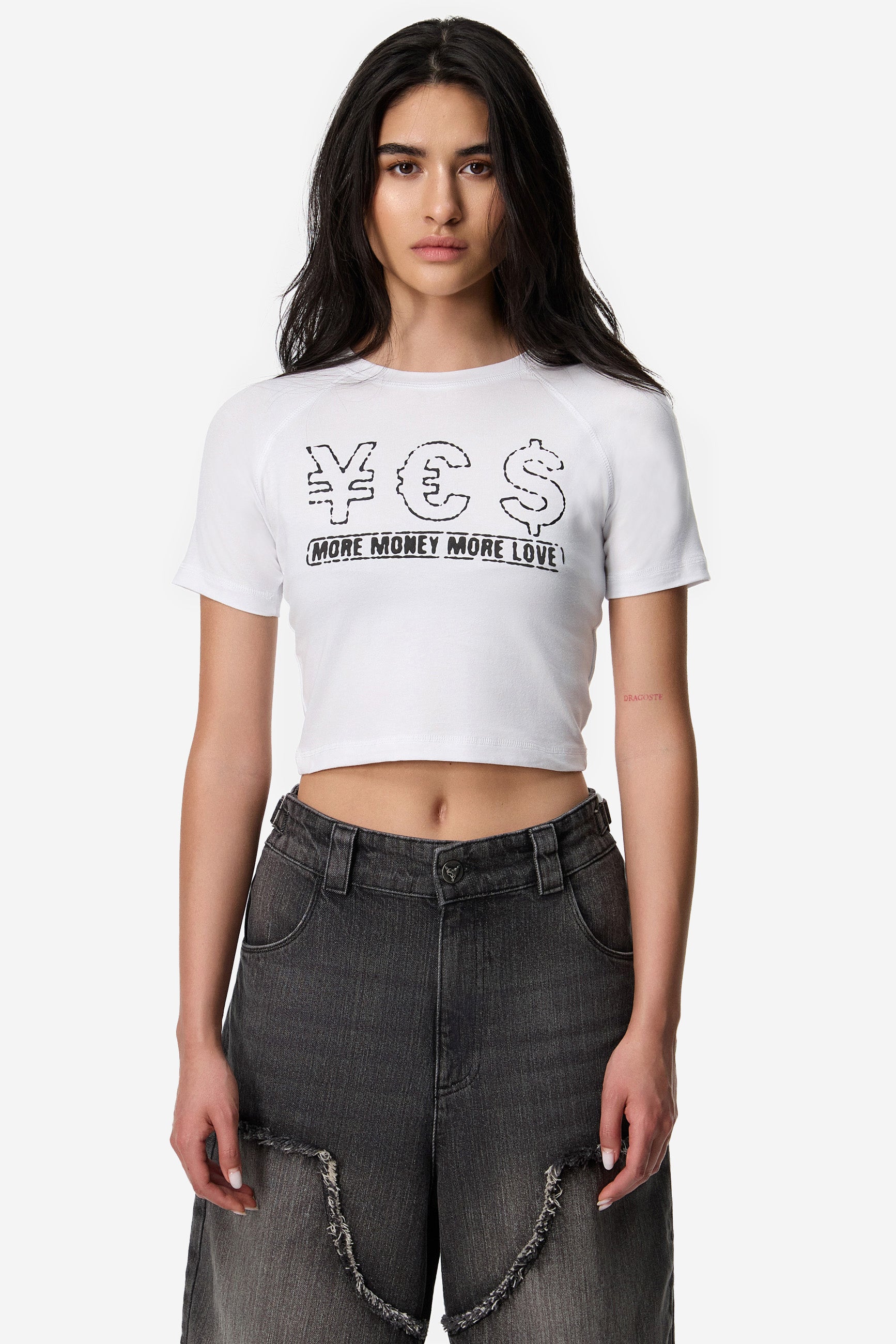 MORE MONEY YES CROP TOP