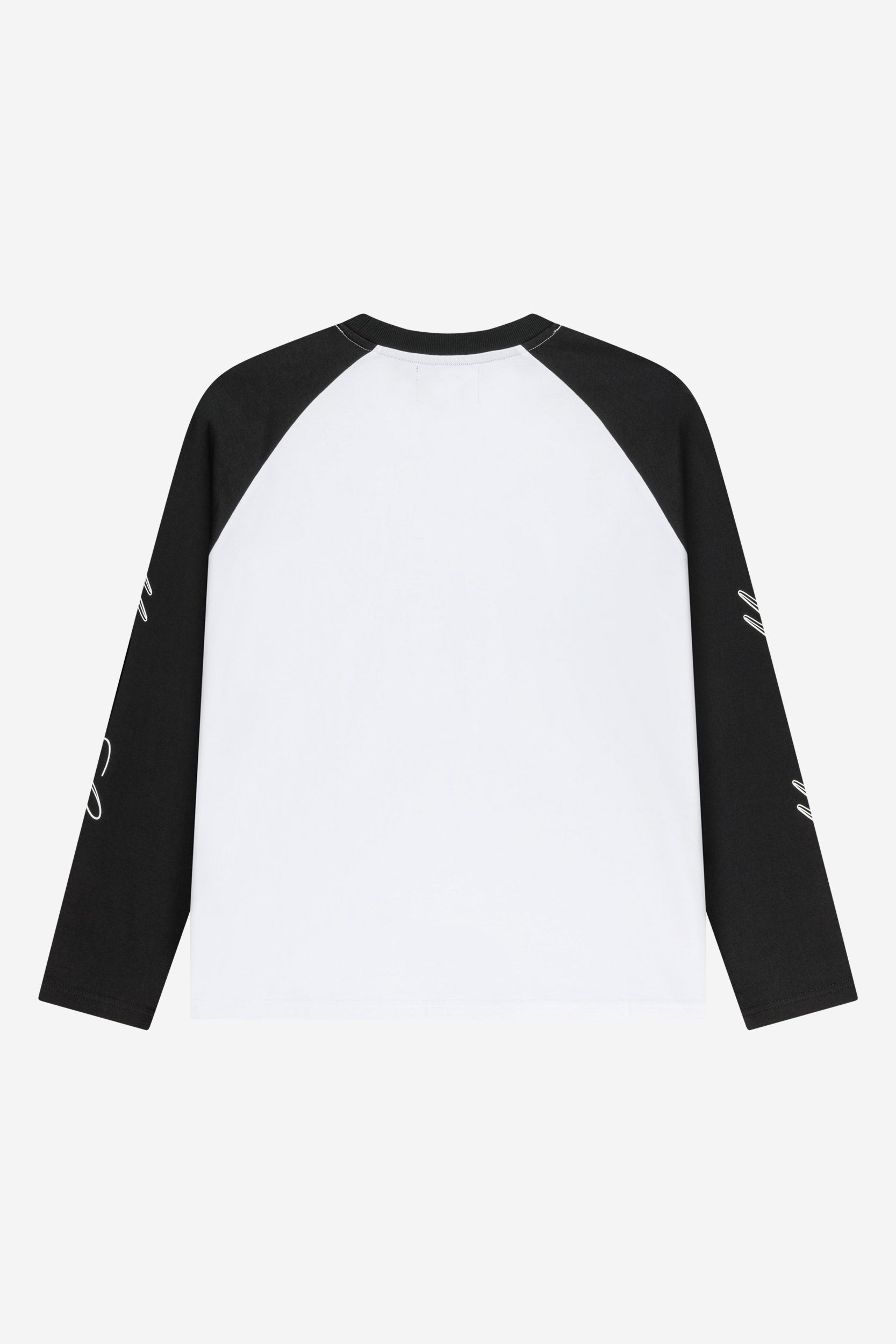 SCRIPT RAGLAN LONGSLEEVE BLACK