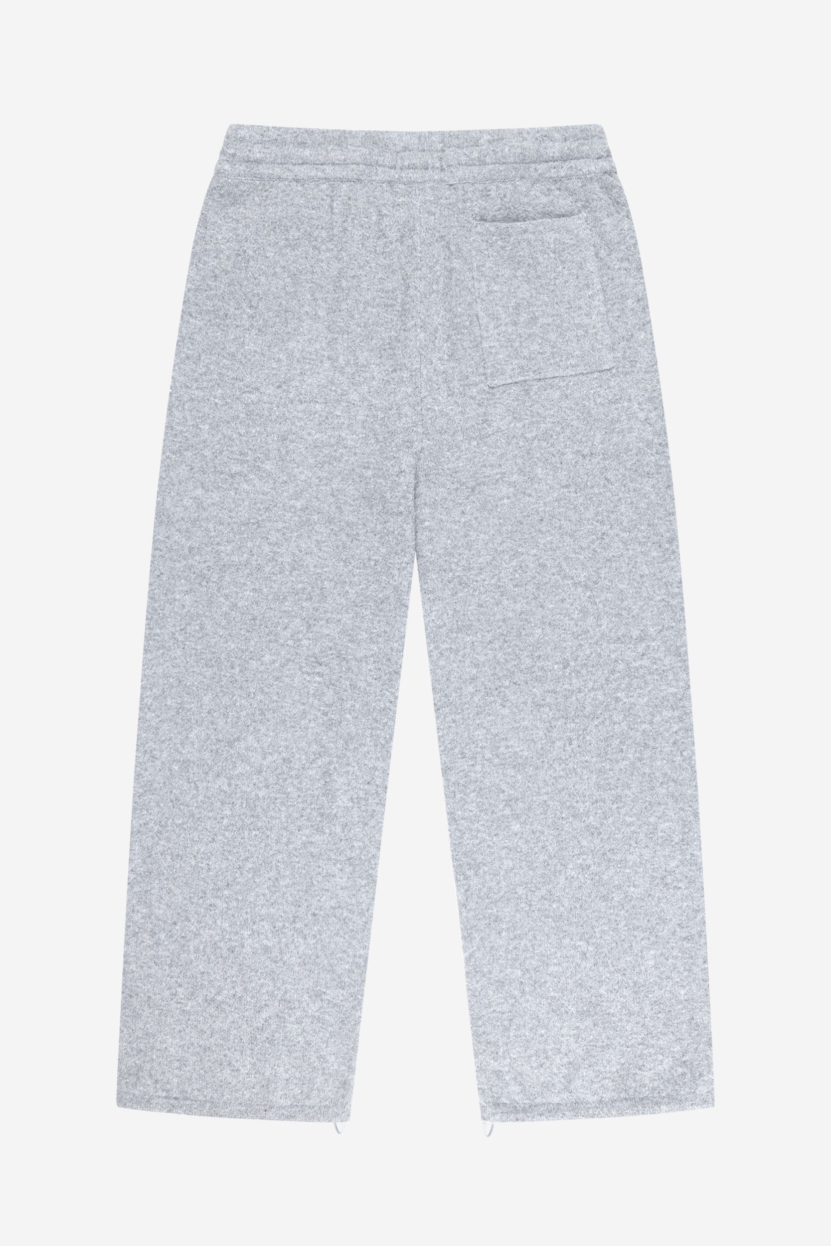 FUZZY KNIT JOGGER GREY MELANGE
