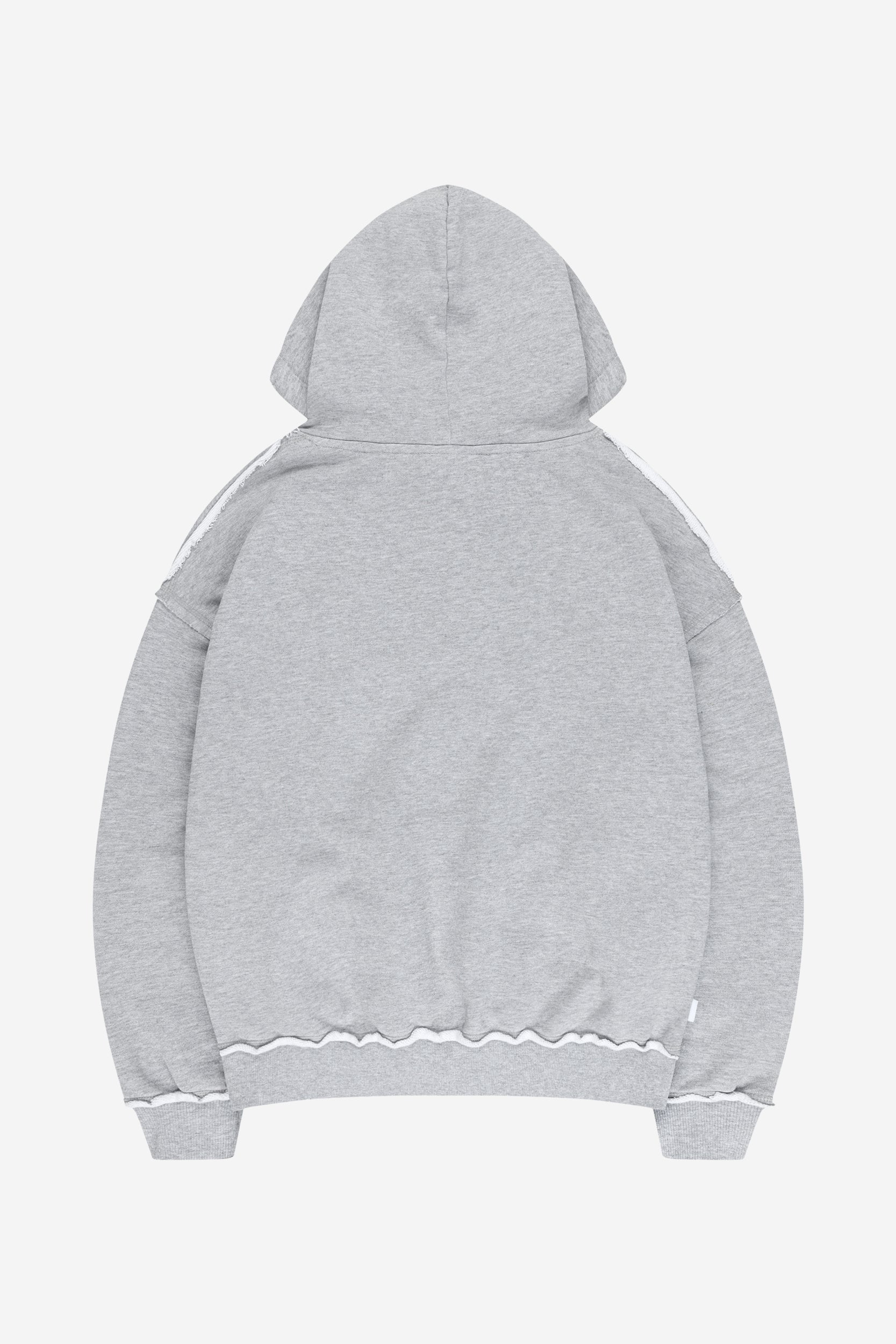 ROUGH HOODIE GREY MELANGE