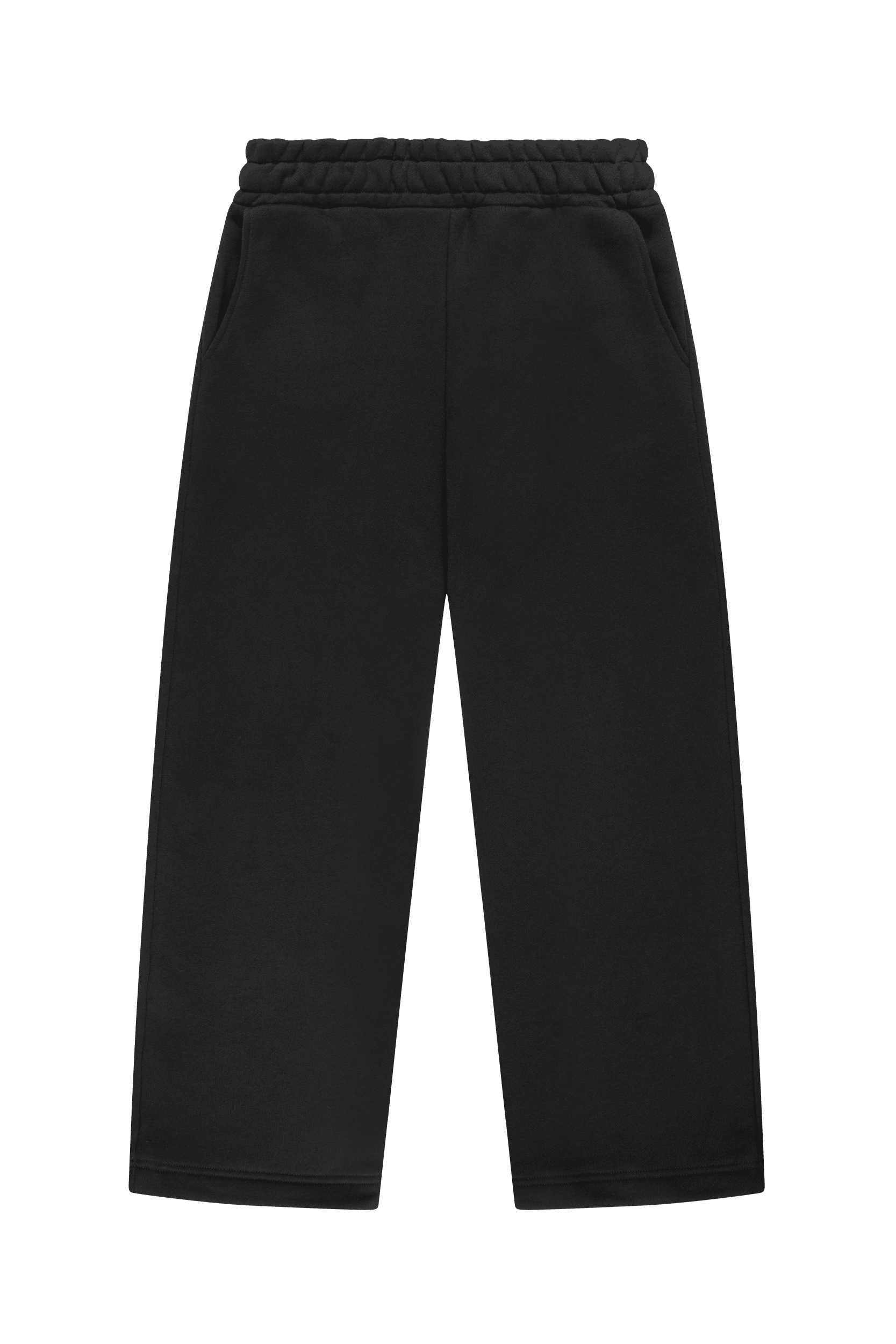 OPEN LEG JOGGER BLACK